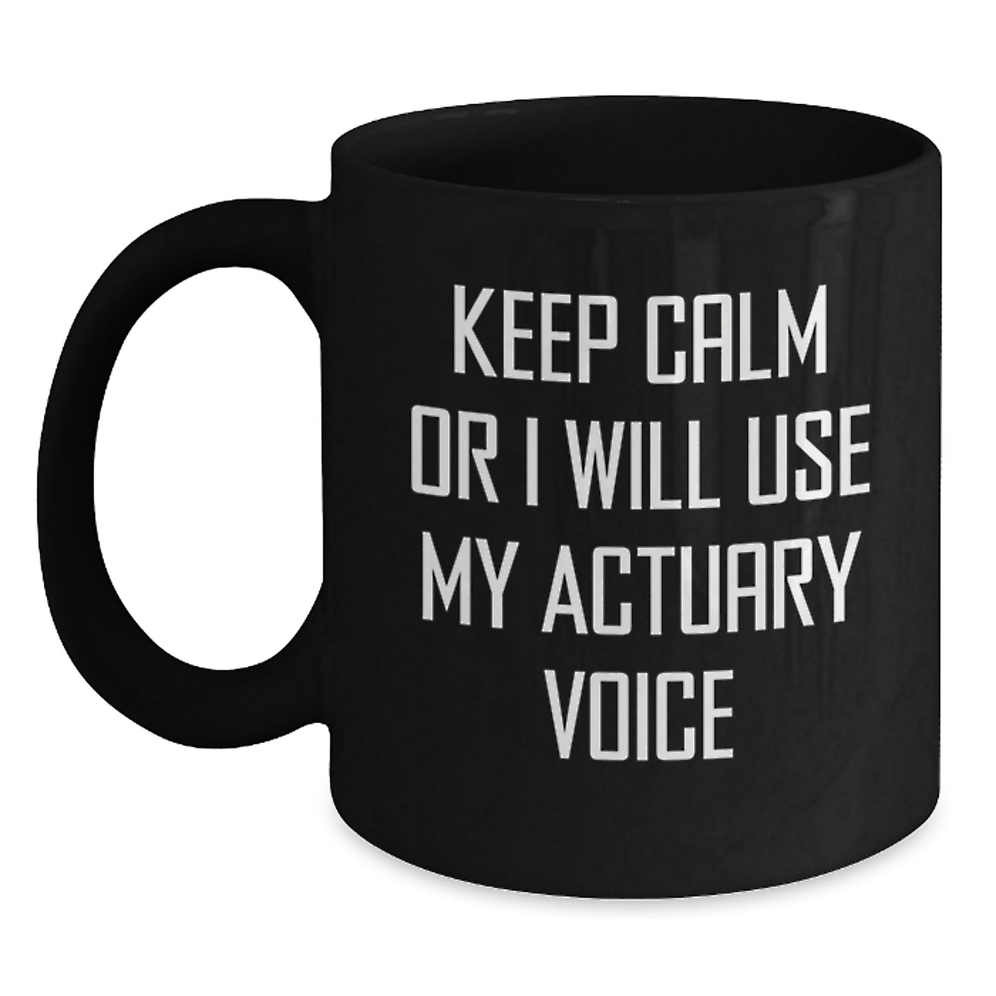 Actuary Keepsake Black Coffee Mug for Him Birthday Gift - Main