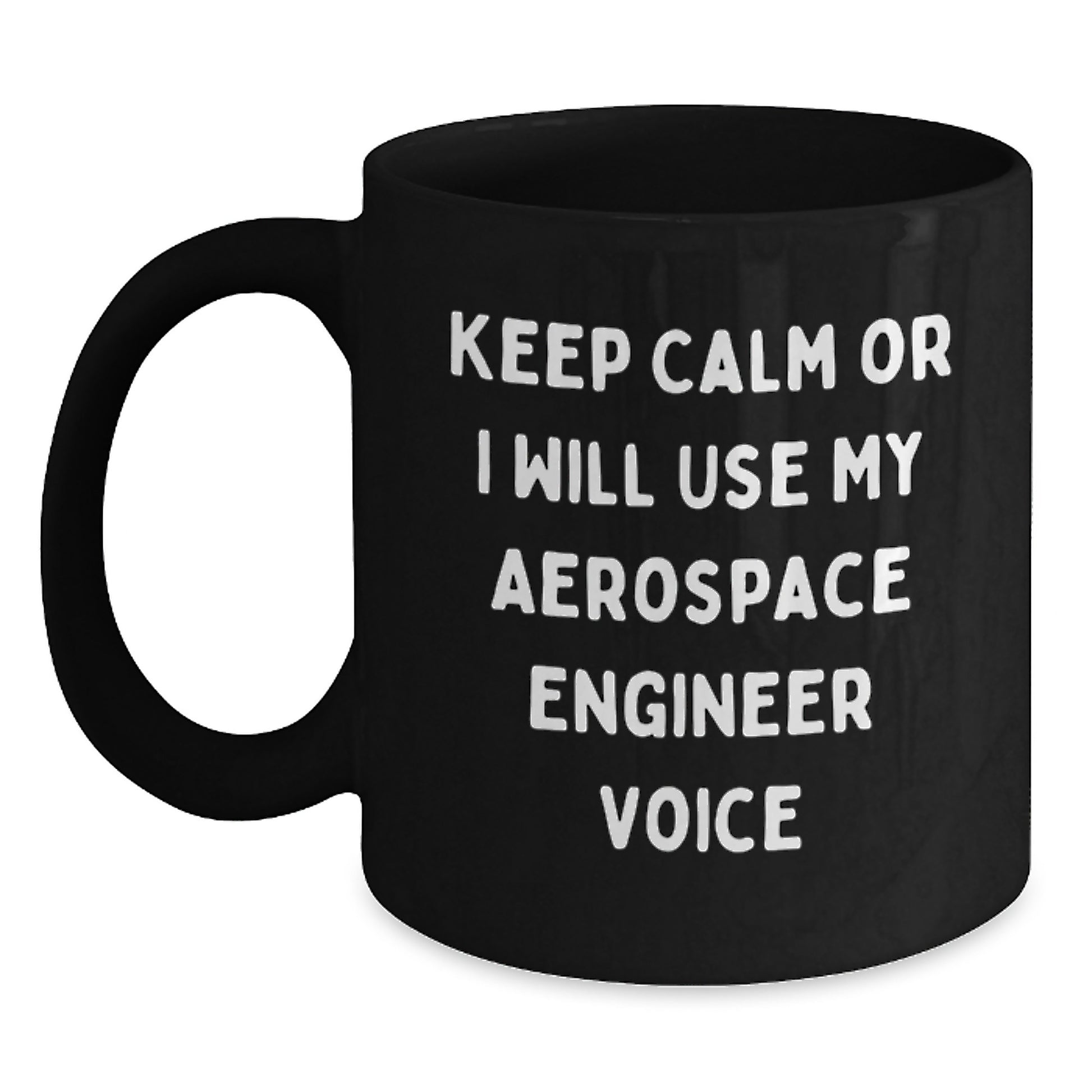 Aerospace Engineer Keepsake Mug for Him Birthday Gift Black 11oz - Main