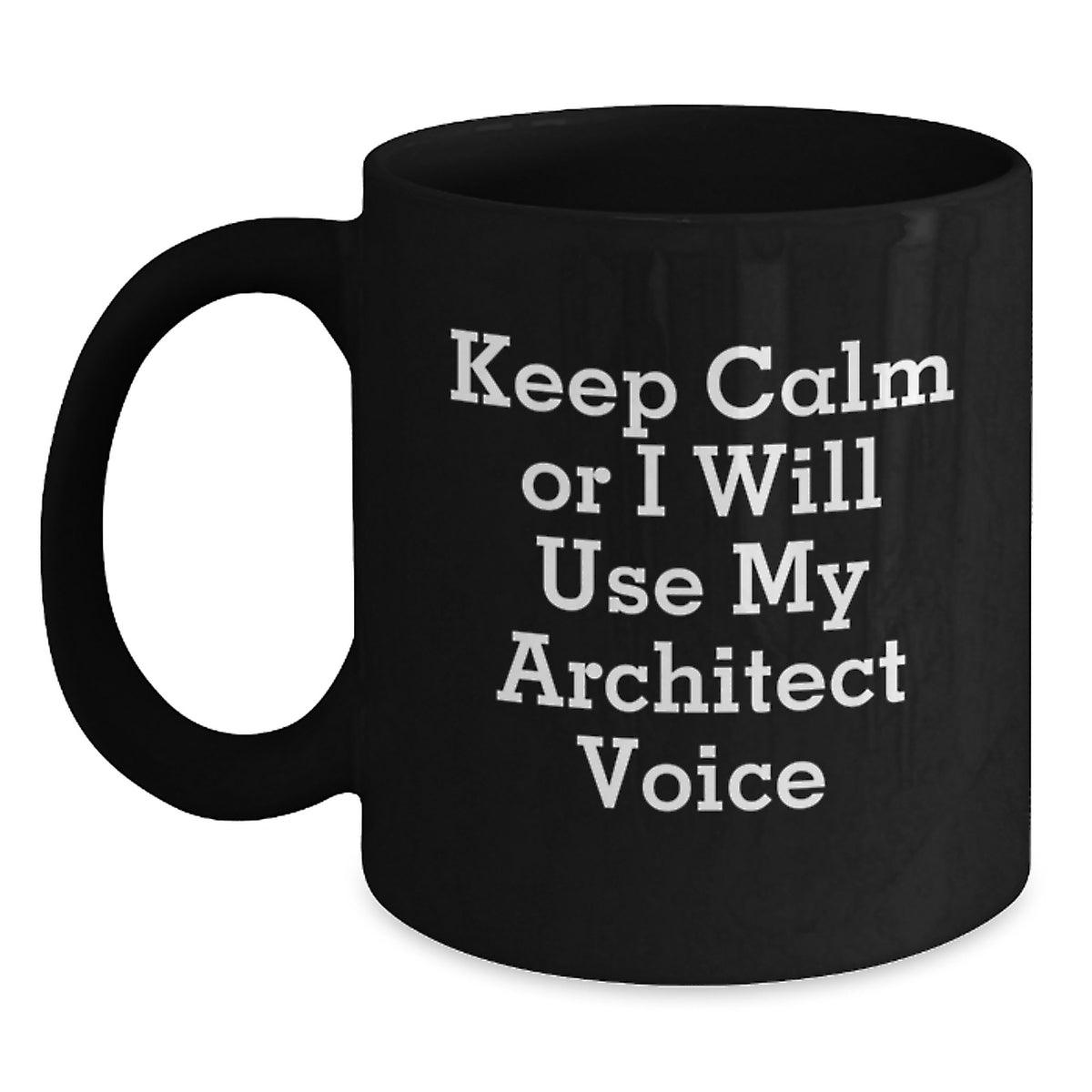 Premium Architect Keepsake Black Coffee Mug for Him Christmas Gift - Main