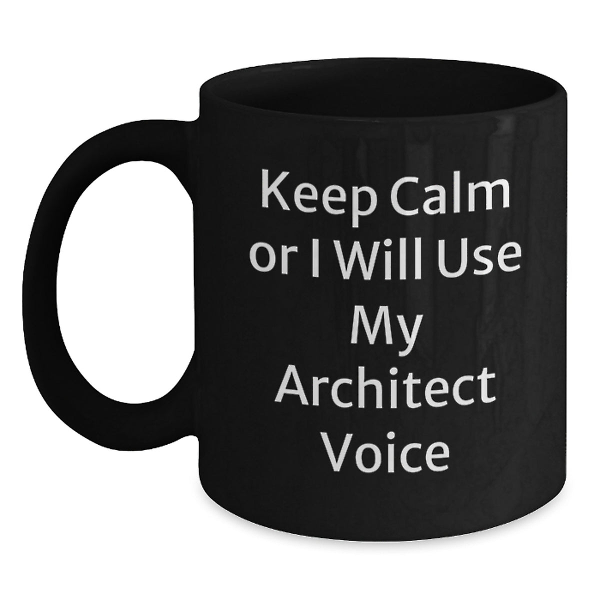 Witty Gift for Friends Novelty Architect Mug - Keep Calm Or I Will Use - Main