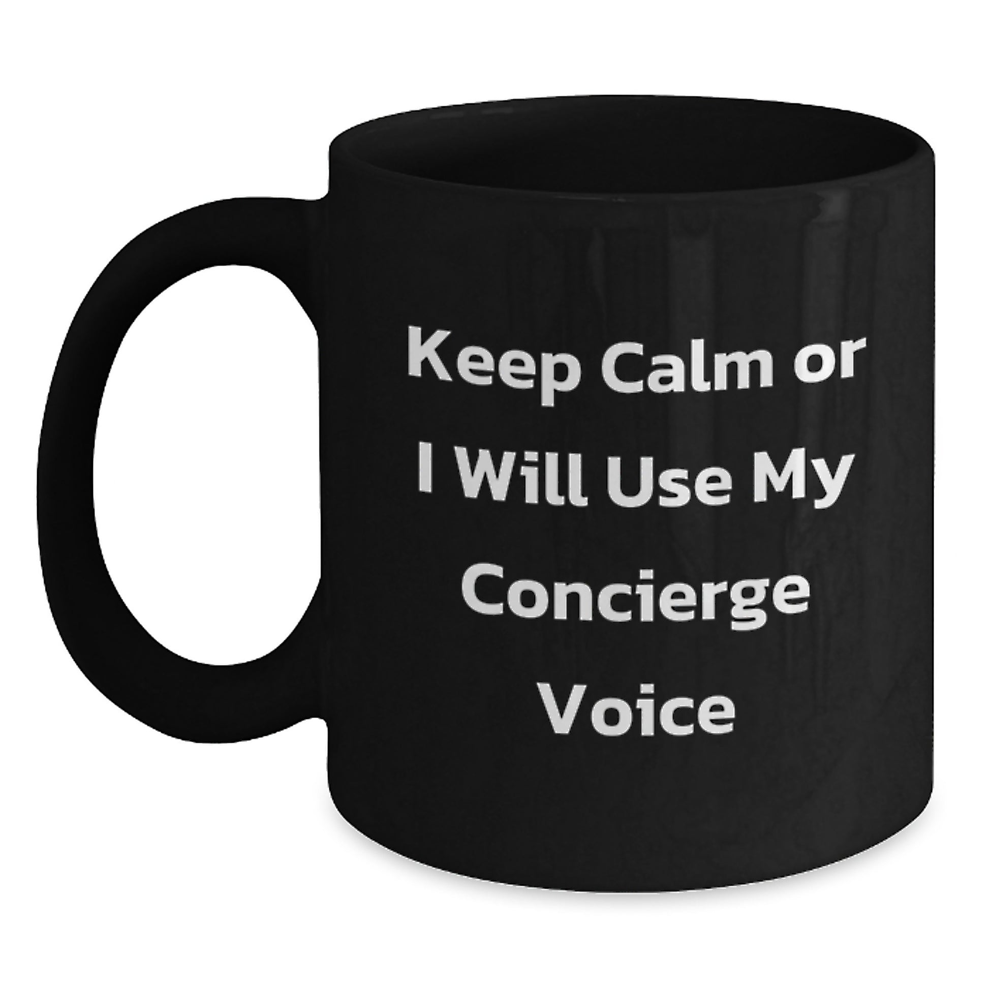 Concierge Keepsake Black Coffee Mug 11oz for Him Birthday Gift Ceramic - Main