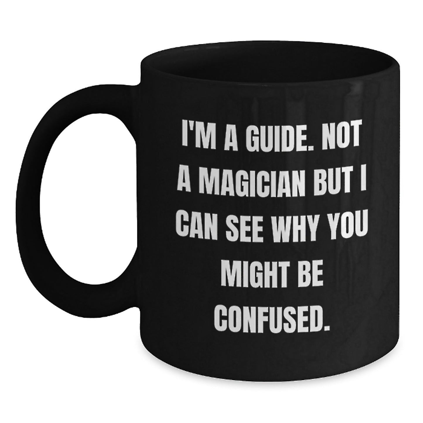 Funny Graduation Guide Gifts for Men, Black Coffee Mug with Encouragement Quote, Gifts from Friends or Family - Main