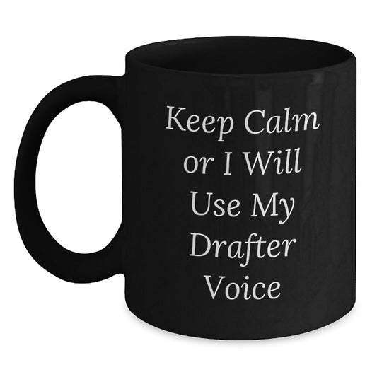 Funny Drafter Gifts from Men to Father's Day Unique Black Coffee Mugs - Main