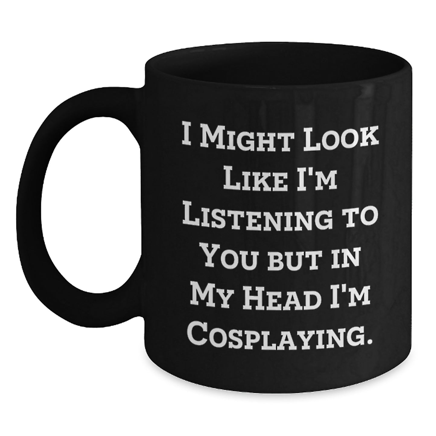 Funny Cosplaying Gifts from Men for Women Valentine's Unique Black Coffee Mugs - Main