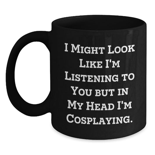 Funny Cosplaying Gifts from Men for Women Valentine's Unique Black Coffee Mugs - Main