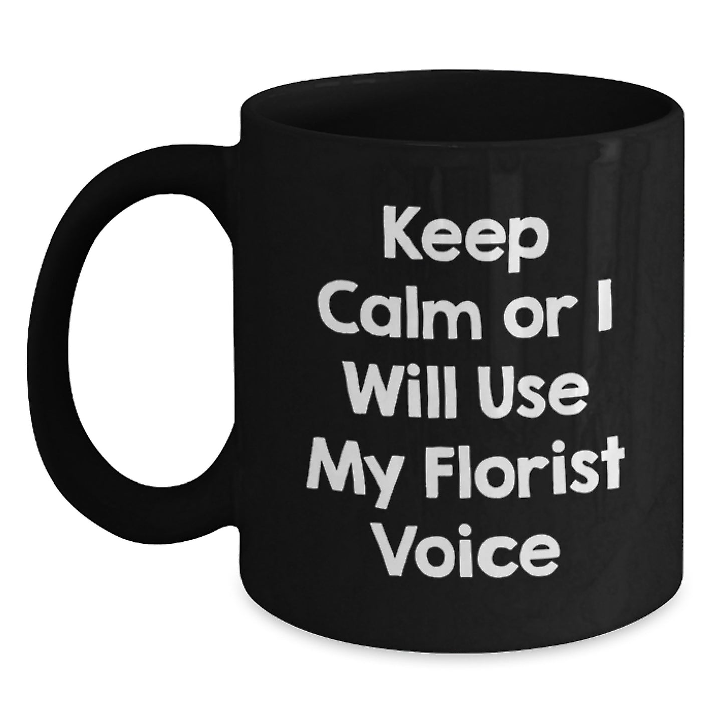 Funny Florist Gifts from Men to Florist Friends - Black Coffee Mug for Father's Day Unique - Main