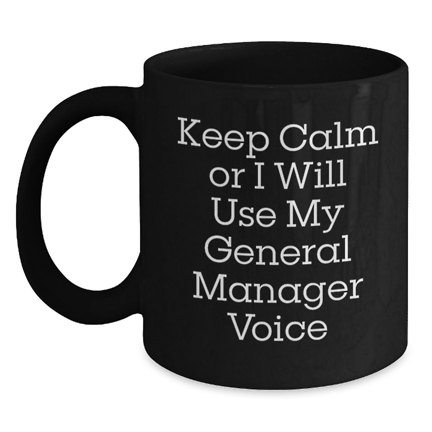 General Manager Keepsake Mug for Him Black Coffee Birthday Gift - Main