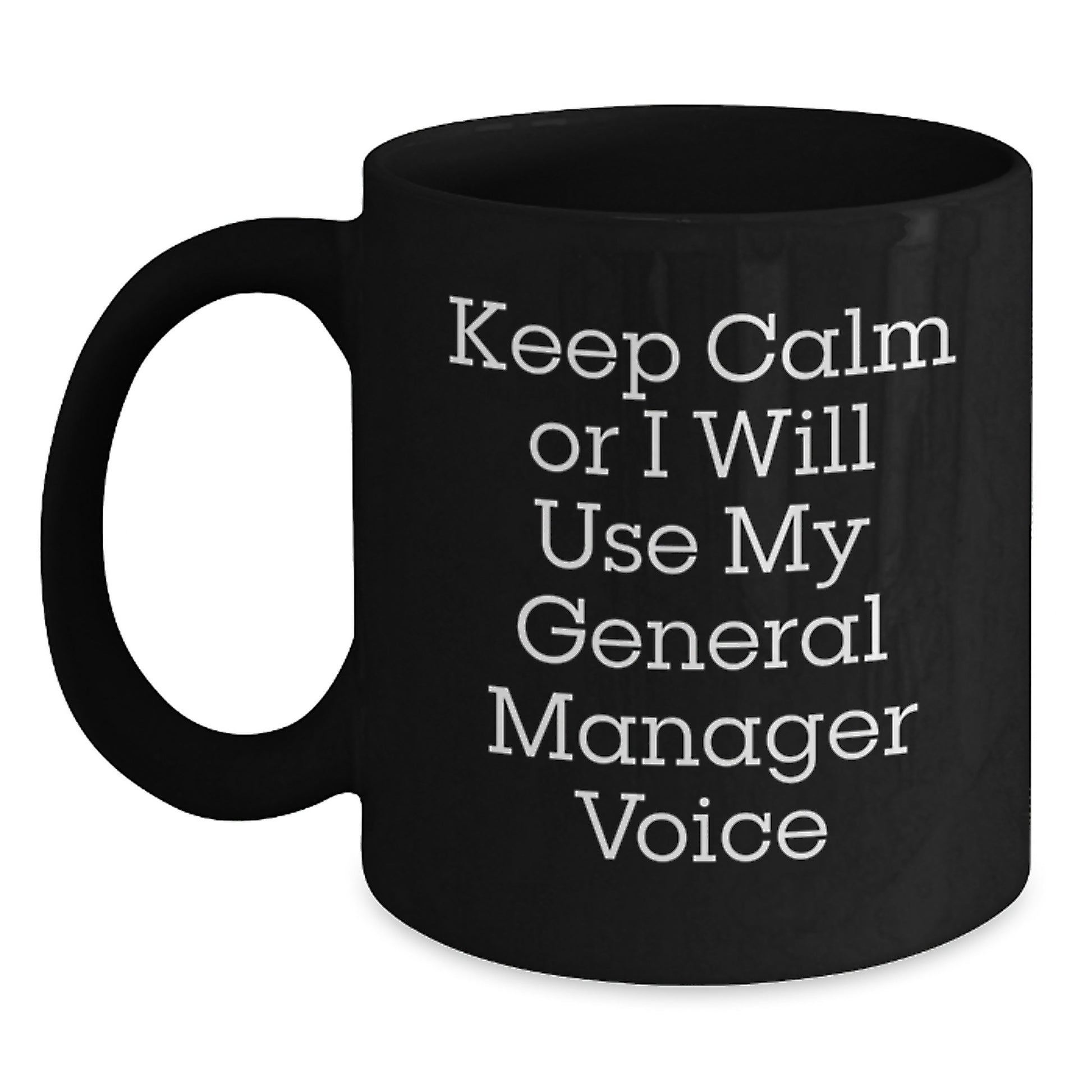 General Manager Keepsake Mug for Him Black Coffee Birthday Gift - Main