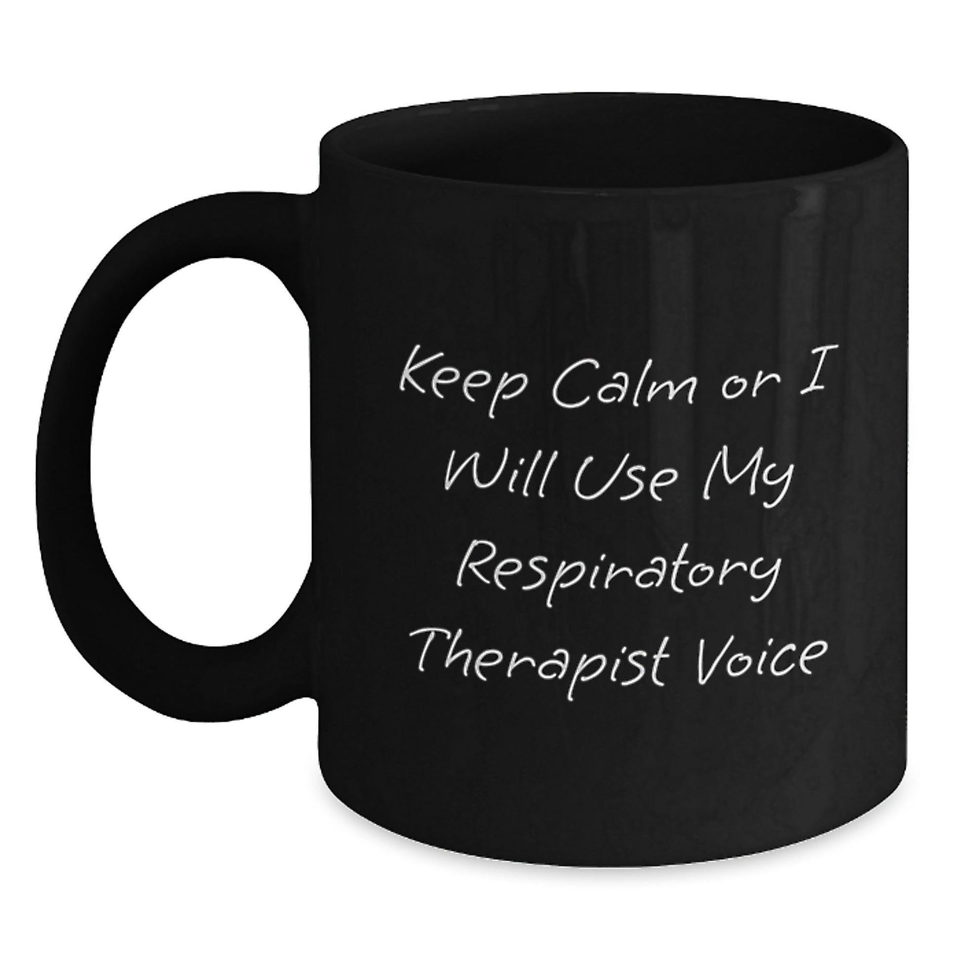 Funny Respiratory Therapist Gifts from Men for Respi Therapist Black Coffee Mug on Father's Day Unique - Main