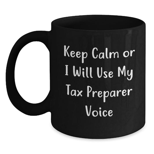 Christmas Gift for Her - Keep Calm Tone Tax Preparer Mug Present - Main