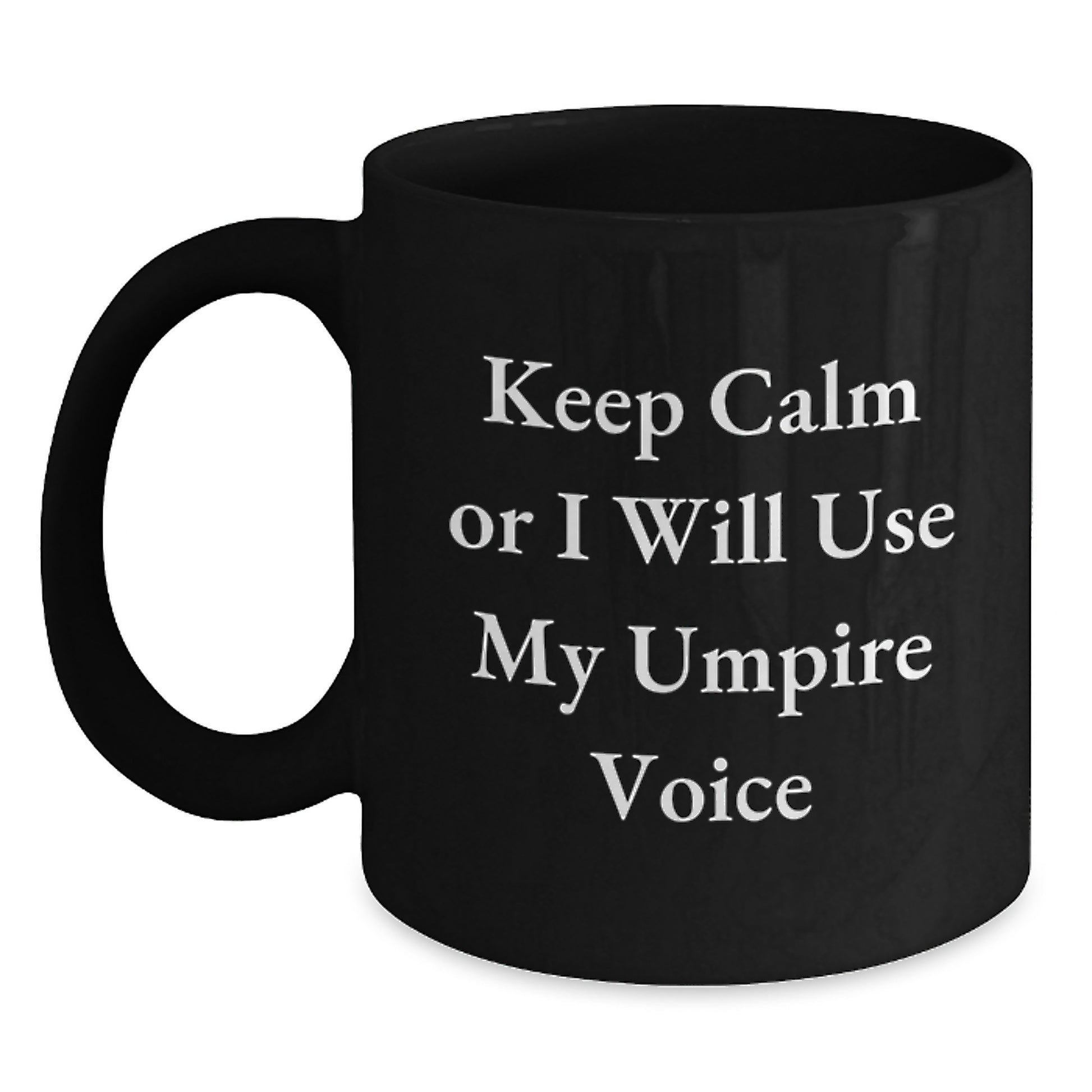 Umpire Keepsake Black Coffee Mug for Him Birthday Gift - Main