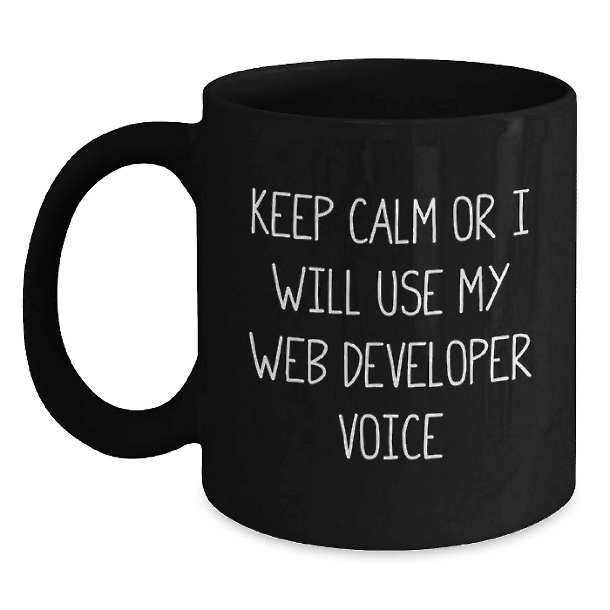 Funny Web Developer Gifts from Men, Black Coffee Mug for Web Developer, Mother's Day Unique - Main