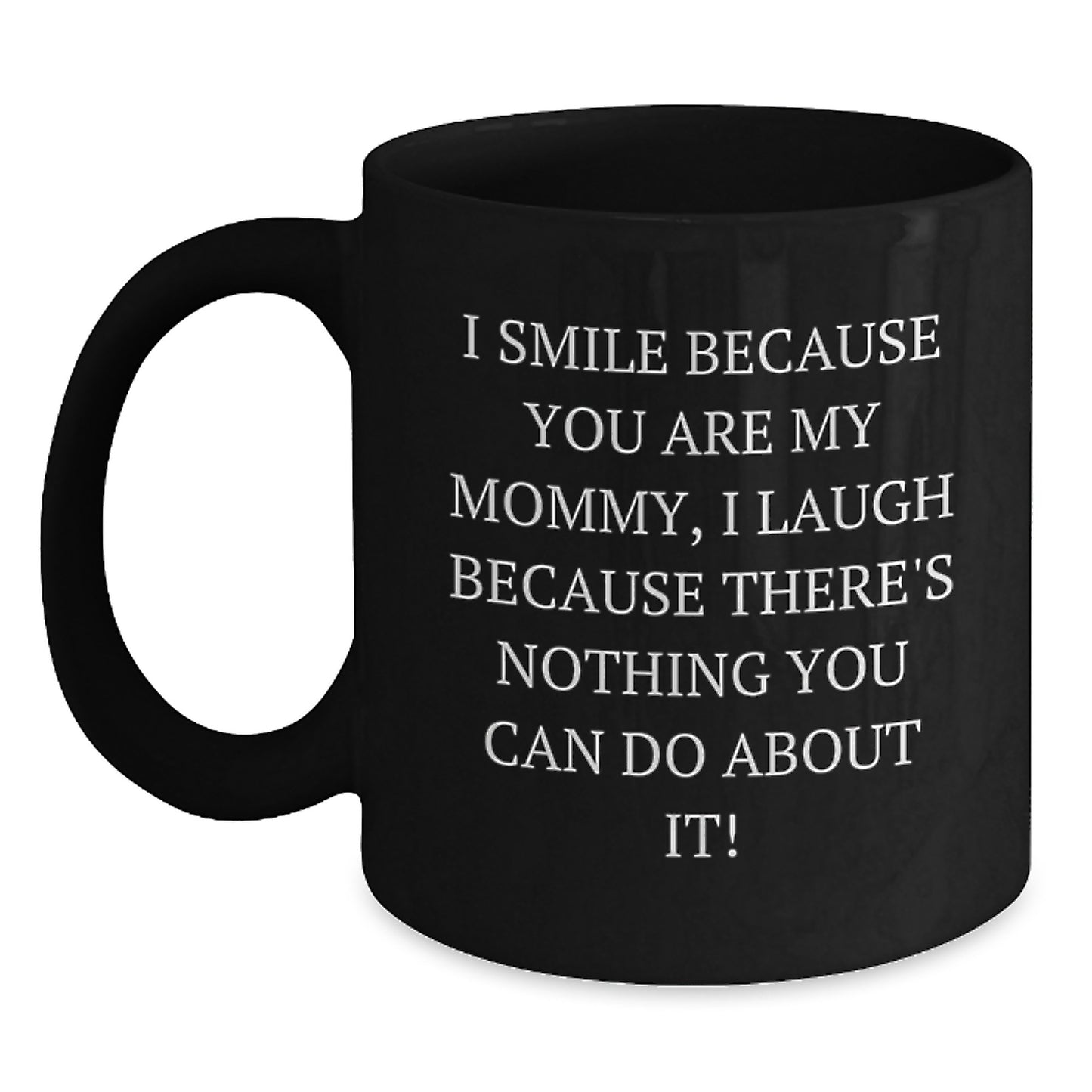 Mommy Keepsake Black Coffee Mug for Him Surprise Birthday Gift - Main