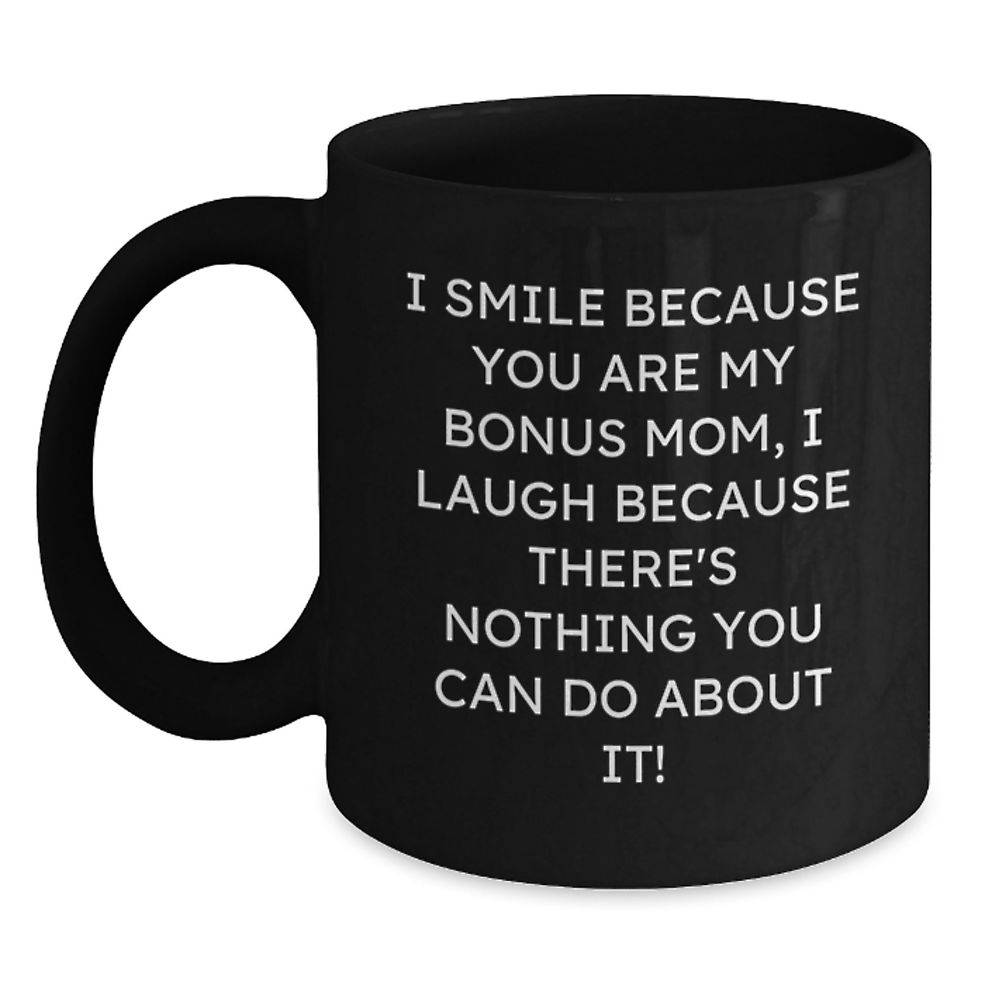 Bonus Mom Keepsake Black Coffee Mug Birthday Gift for Her - Main