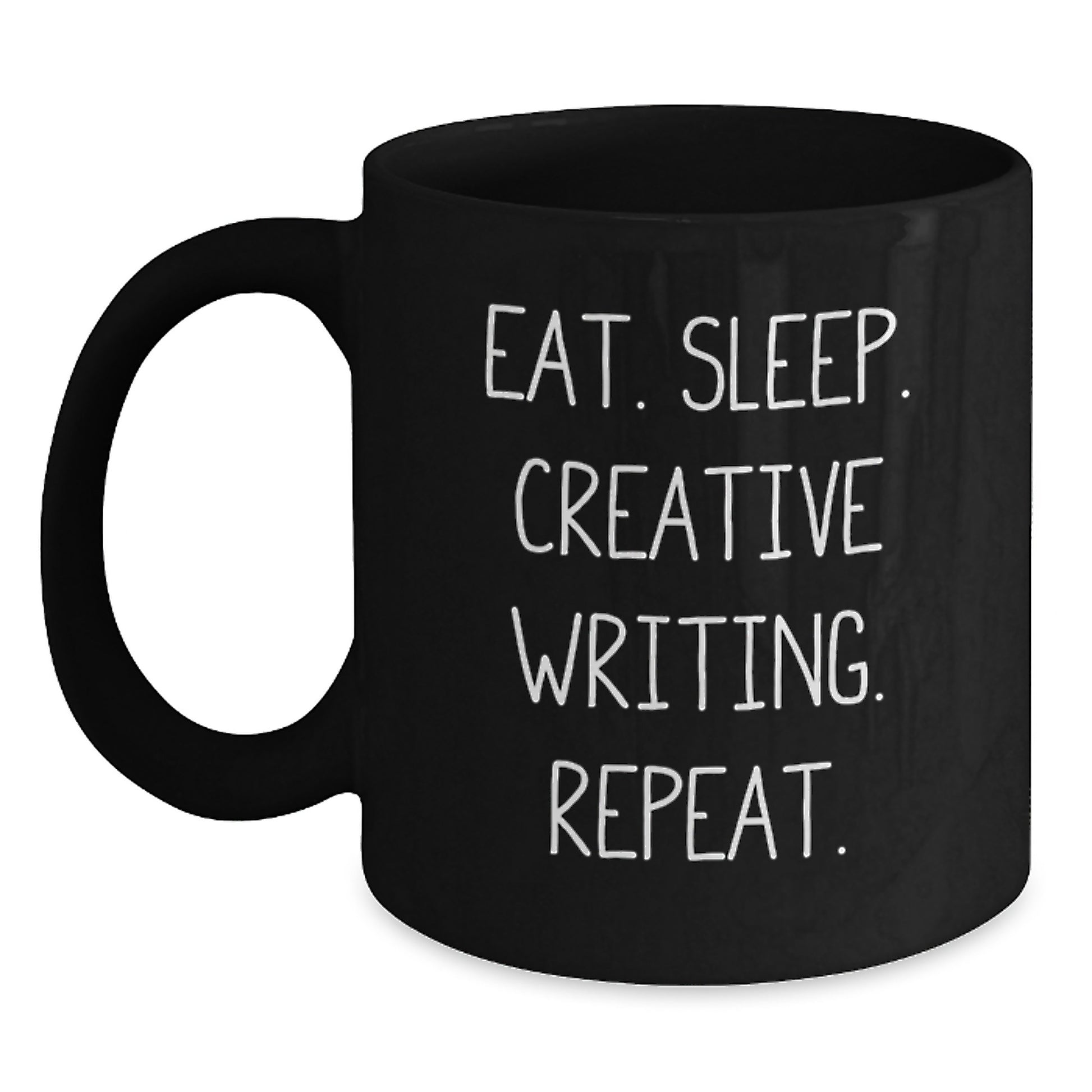 Funny Creative Writing Gifts from Men to Friends, Black Coffee Mugs for Christmas Unique Presents - Main