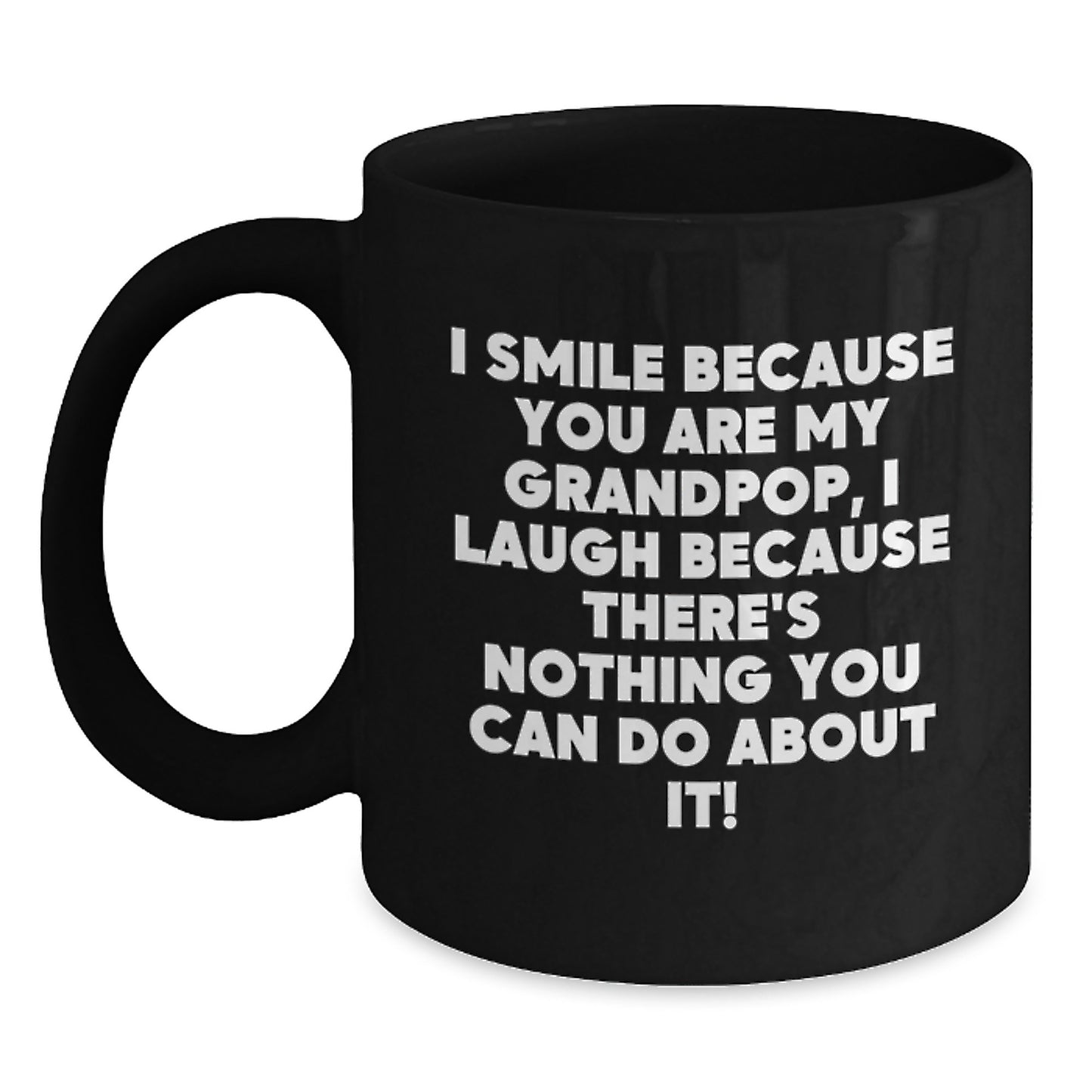 Grandpop Keepsake Black Coffee Mug Birthday Gift for Him Ceramic 11oz - Main
