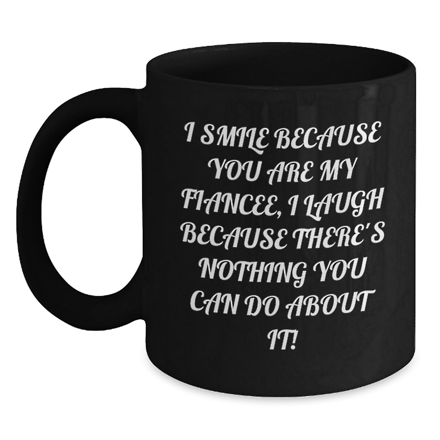Fiancee Keepsake Black Coffee Mug Surprise Birthday Gift for Him - Main