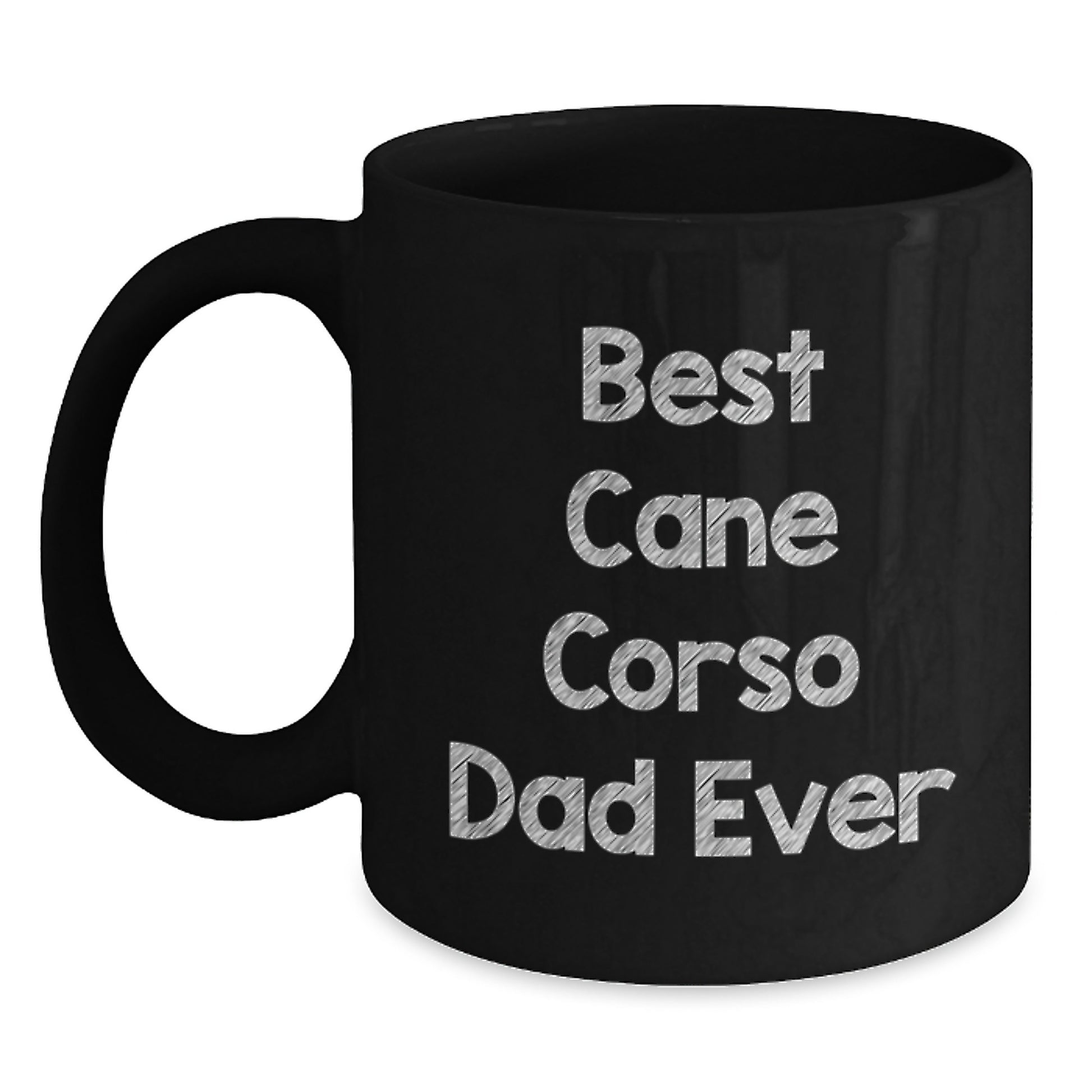 Cute Cane Corso Dad Gifts for Men Women Friends Valentines Day Unique Black Coffee Mugs from Dad - Main
