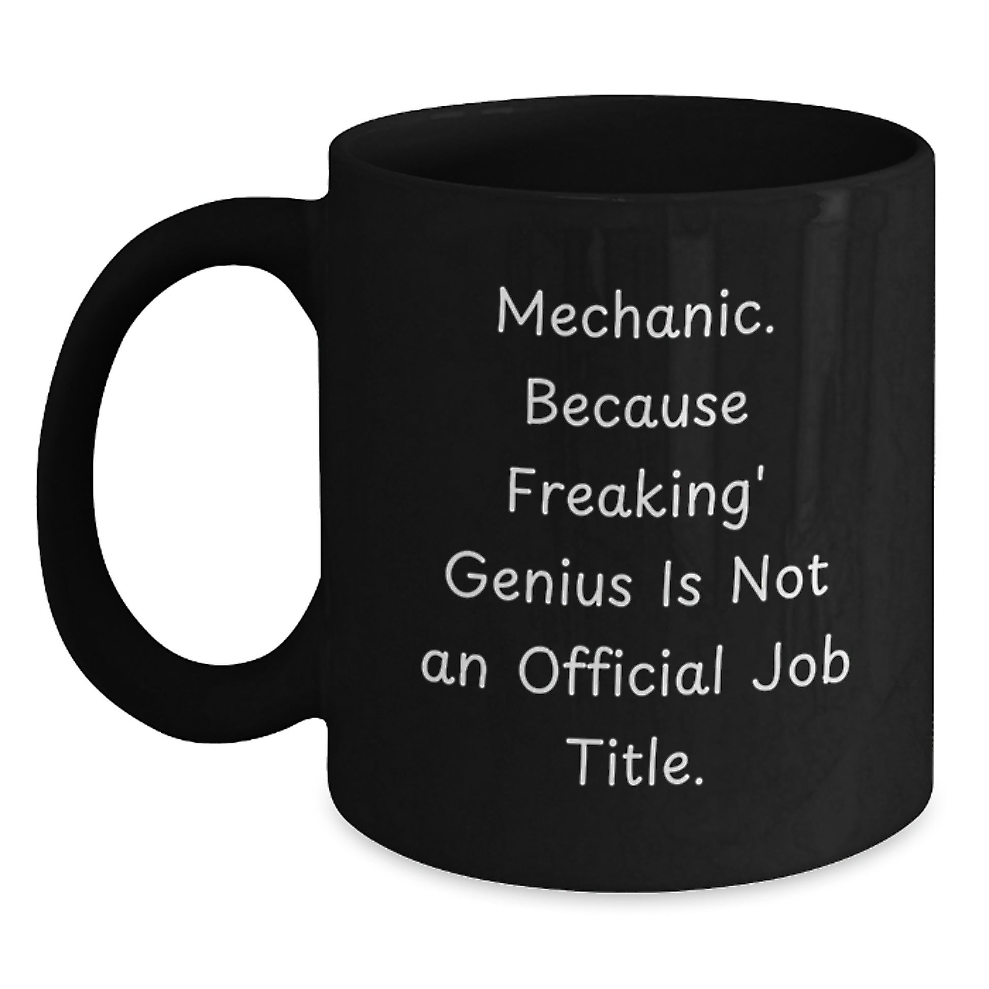 Premium Mechanic Keepsake Black Coffee Mug for Him Birthday Gift - Main
