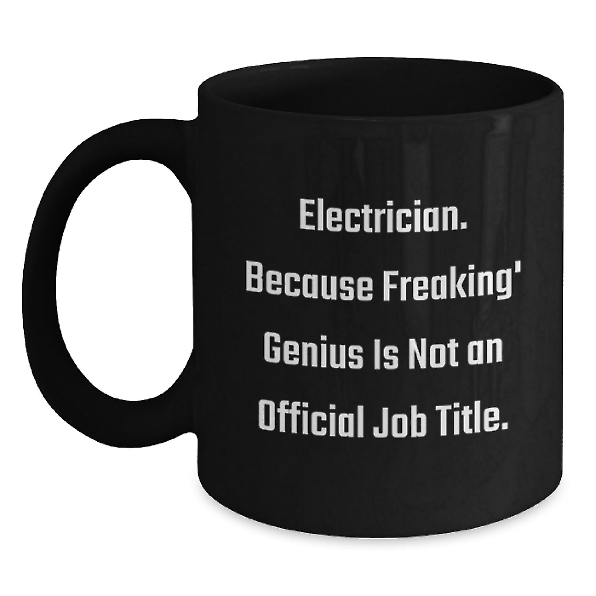 Funny Electrician Black Coffee Mugs Gifts for Men Women Friends Coworkers from Family Members Graduation Unique Ideas - Main