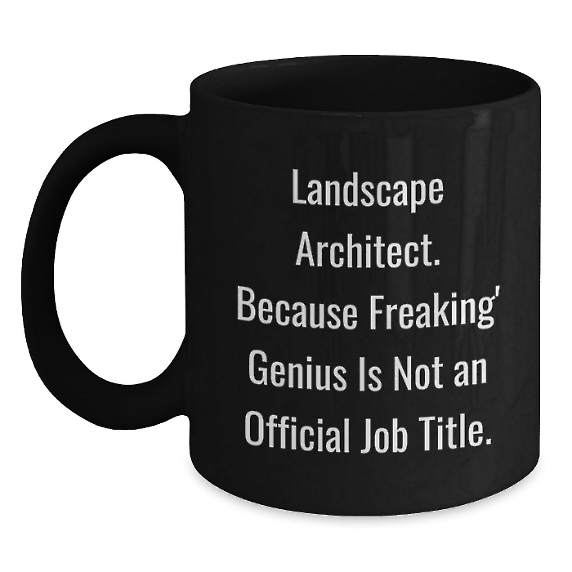 Funny Landscape Architect Graduation Unique Gifts from Friends to Men Black Coffee Mug - Main