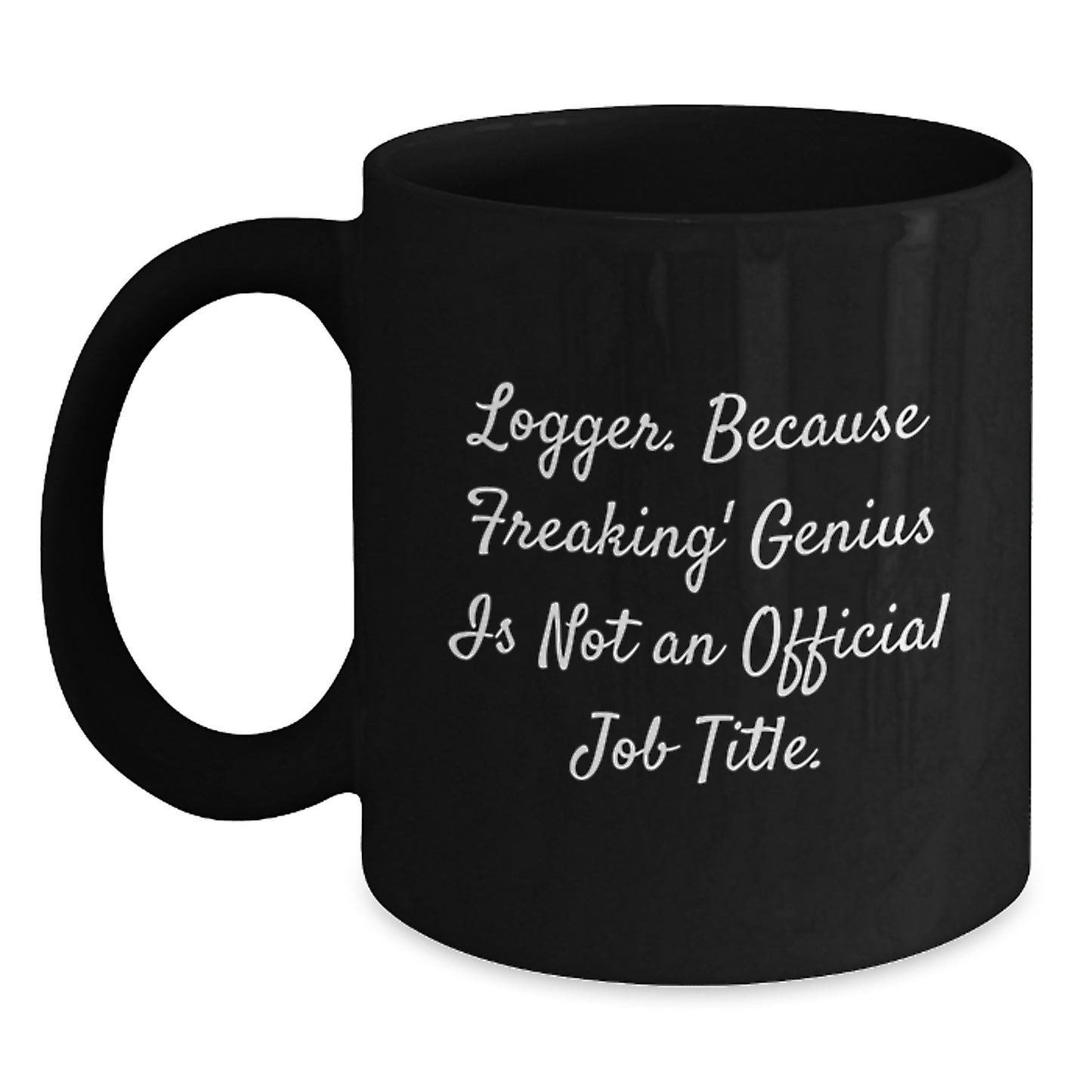 Birthday Gift Logger Black Coffee Mug for Her Present with 11oz Capacity - Main