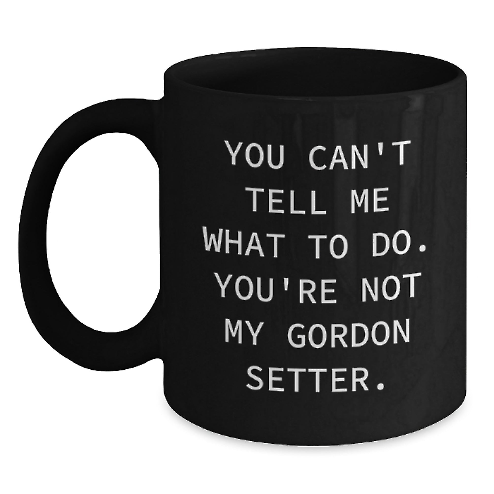 Funny Gordon Setter Dog Gifts for Men - Birthday Unique Black Coffee Mugs from Friends - Main