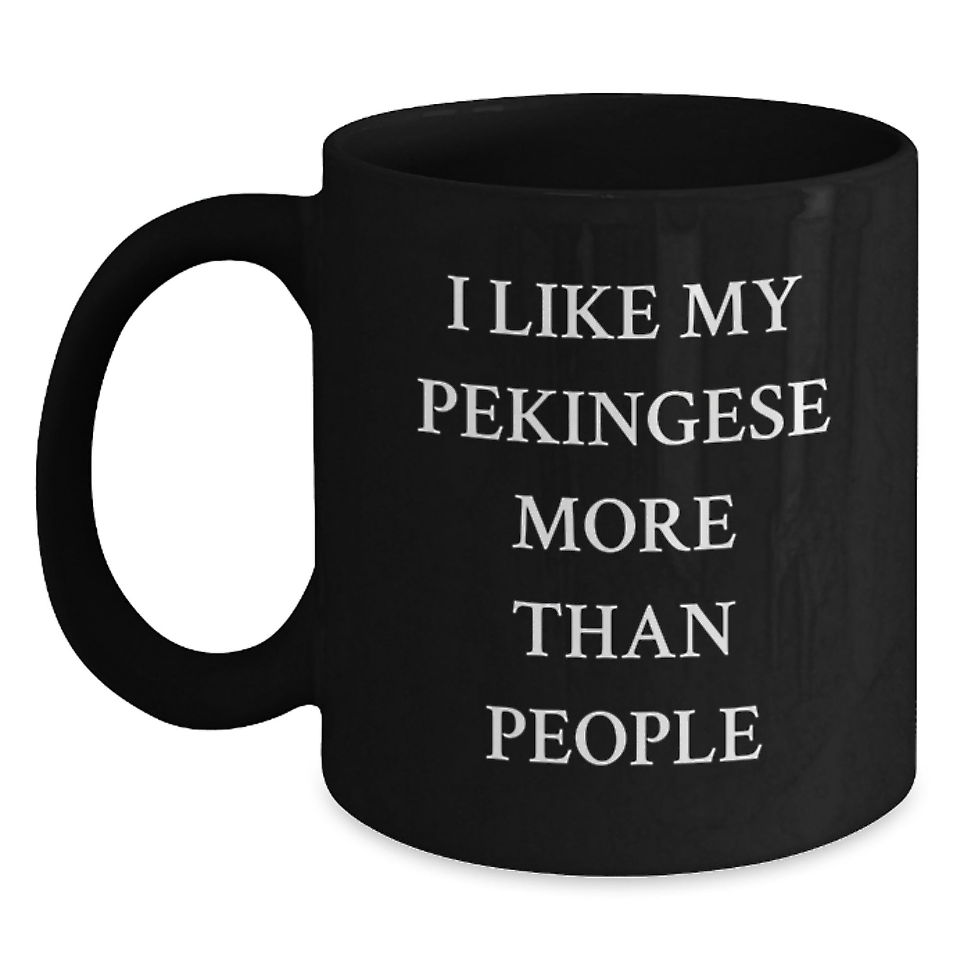 Pekingese Dog Lover Gifts from Men, Funny Quote Black Coffee Mug, Valentine's Unique - Main