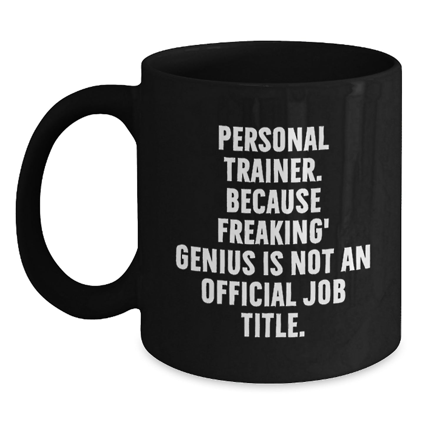 Personal Trainer Keepsake Black Coffee Mug for Him Birthday Gift - Main