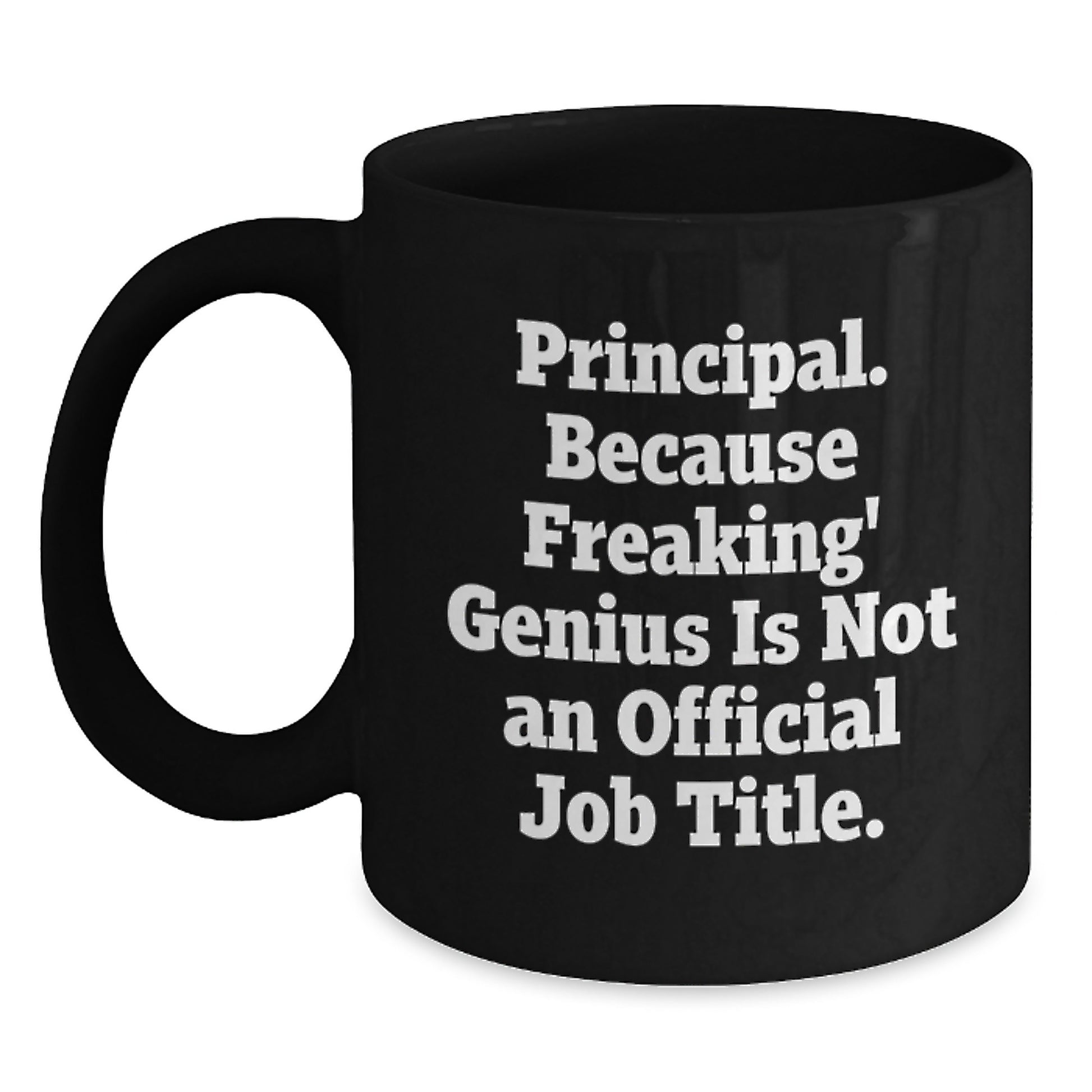 Principal Keepsake Black Coffee Mug for Him Birthday Gift - Main