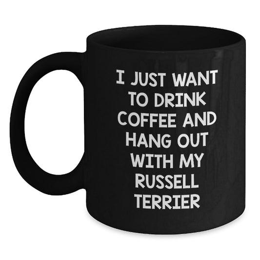 Russell Terrier Dog Lovers Funny Coffee Mug Gifts from Men to Women Valentine's - Main