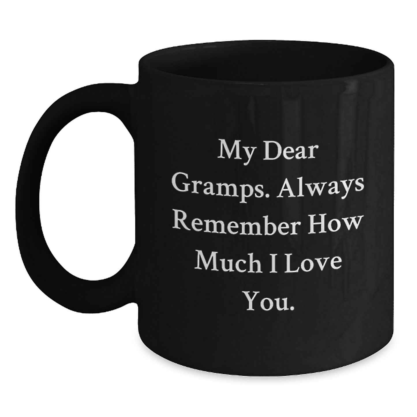 Gramps Keepsake Black Ceramic Coffee Mug 11oz Birthday Gift for Him - Main