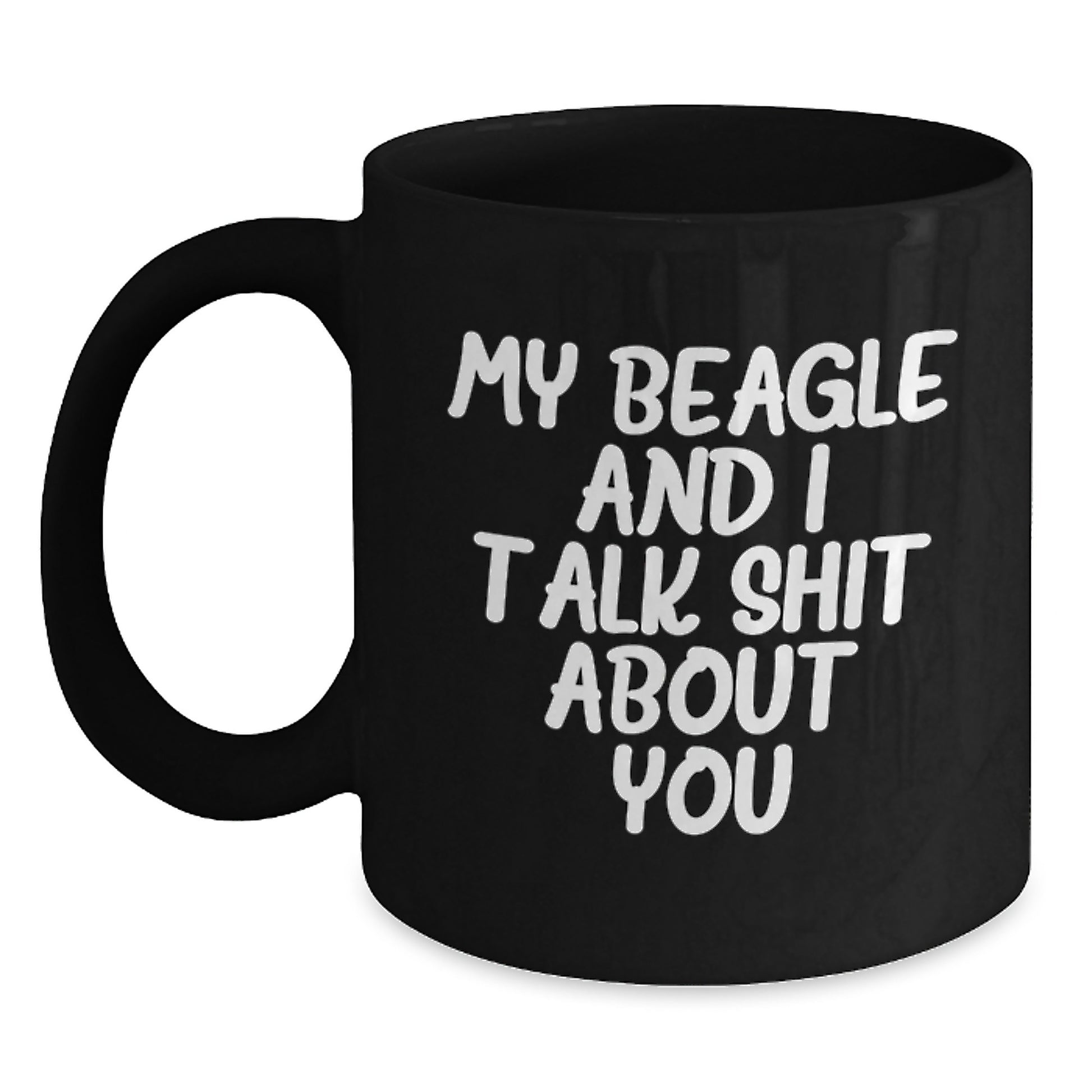 Beagle Dog Black Coffee Mug Keepsake Graduation Gift for Him - Main