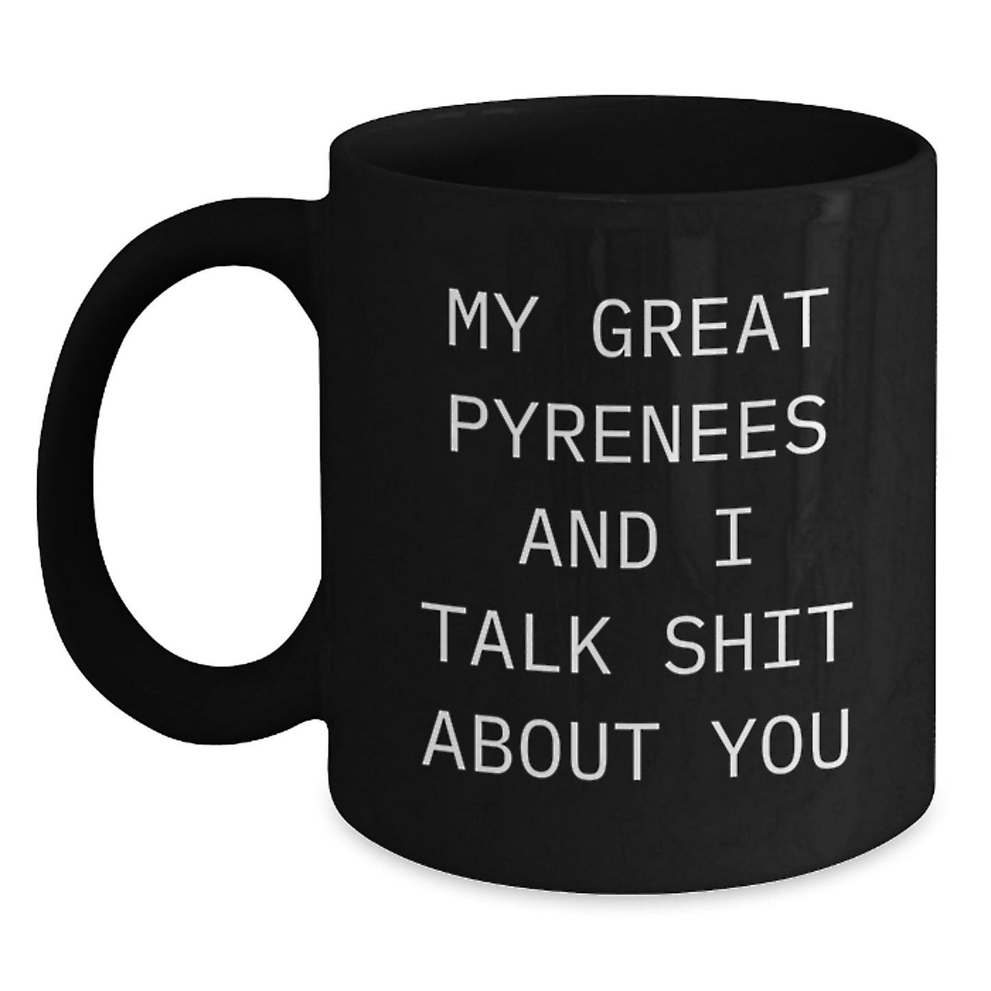 Great Pyrenees Keepsake Black Coffee Mug for Him Surprise Birthday Gift - Main