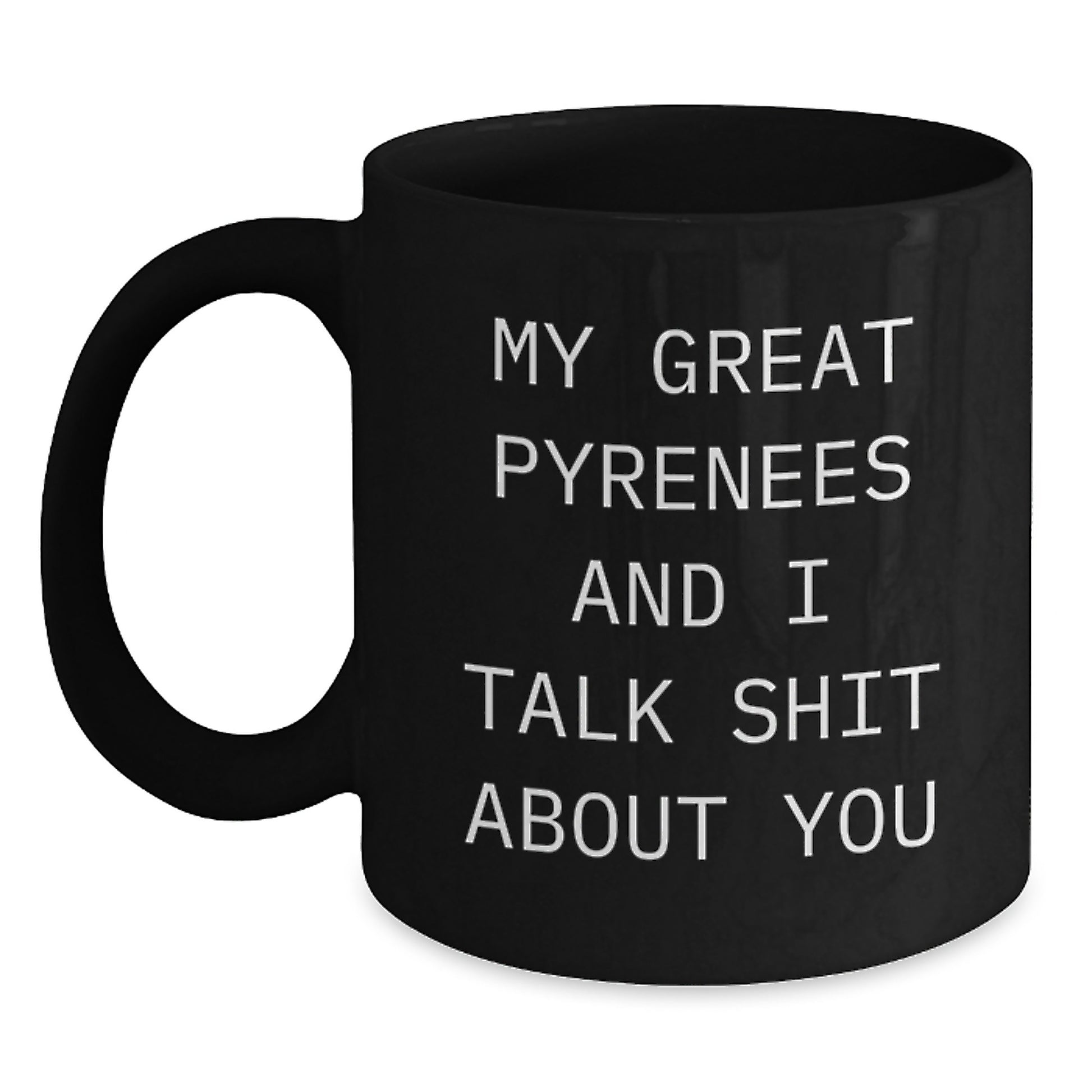 Great Pyrenees Keepsake Black Coffee Mug for Him Surprise Birthday Gift - Main