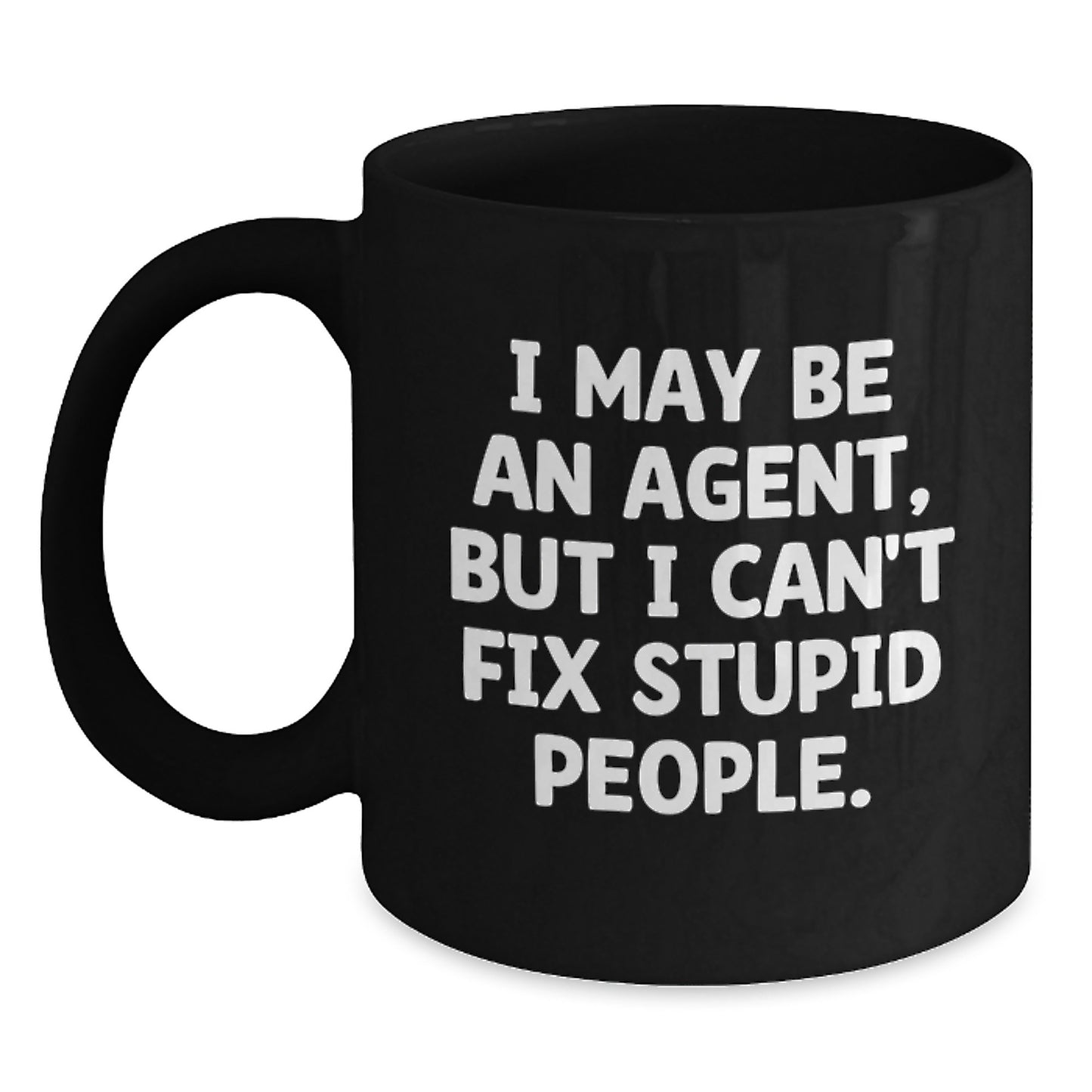 Agent Keepsake Ceramic Black Coffee Mug for Him Surprise Graduation Gift - Main