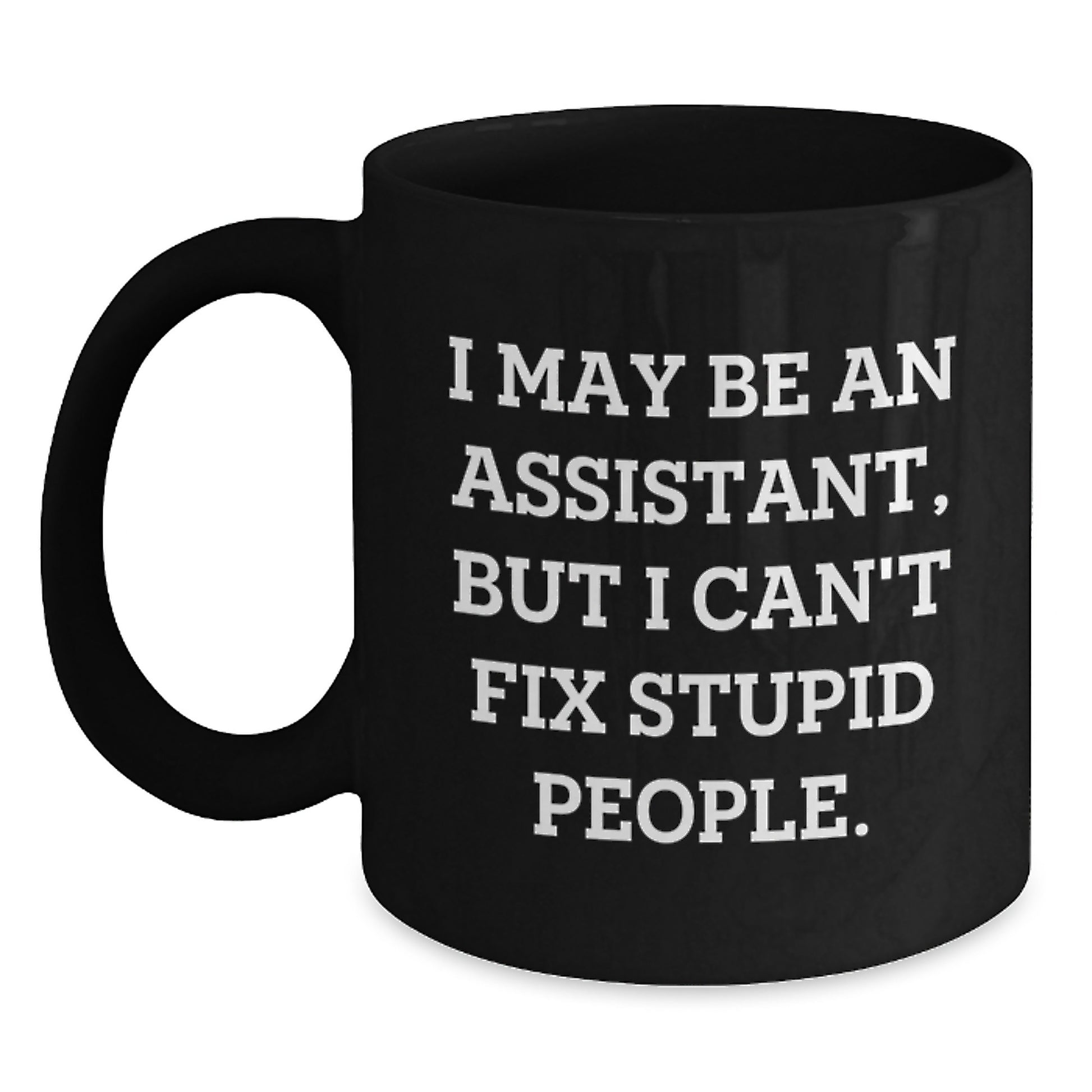 Funny Assistant Gifts for Men, Black Coffee Mug, Graduation Unique Gifts from Family and Friends - Main