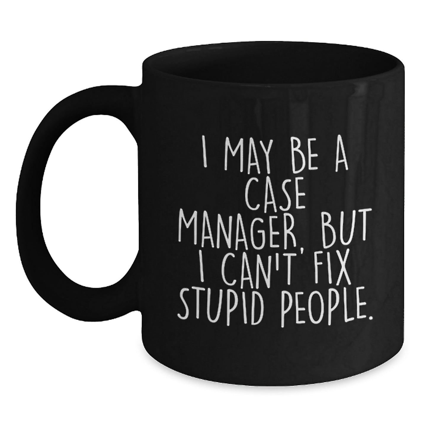 Case Manager Ceramic Black Coffee Mug for Him 11oz Birthday Gift - Main