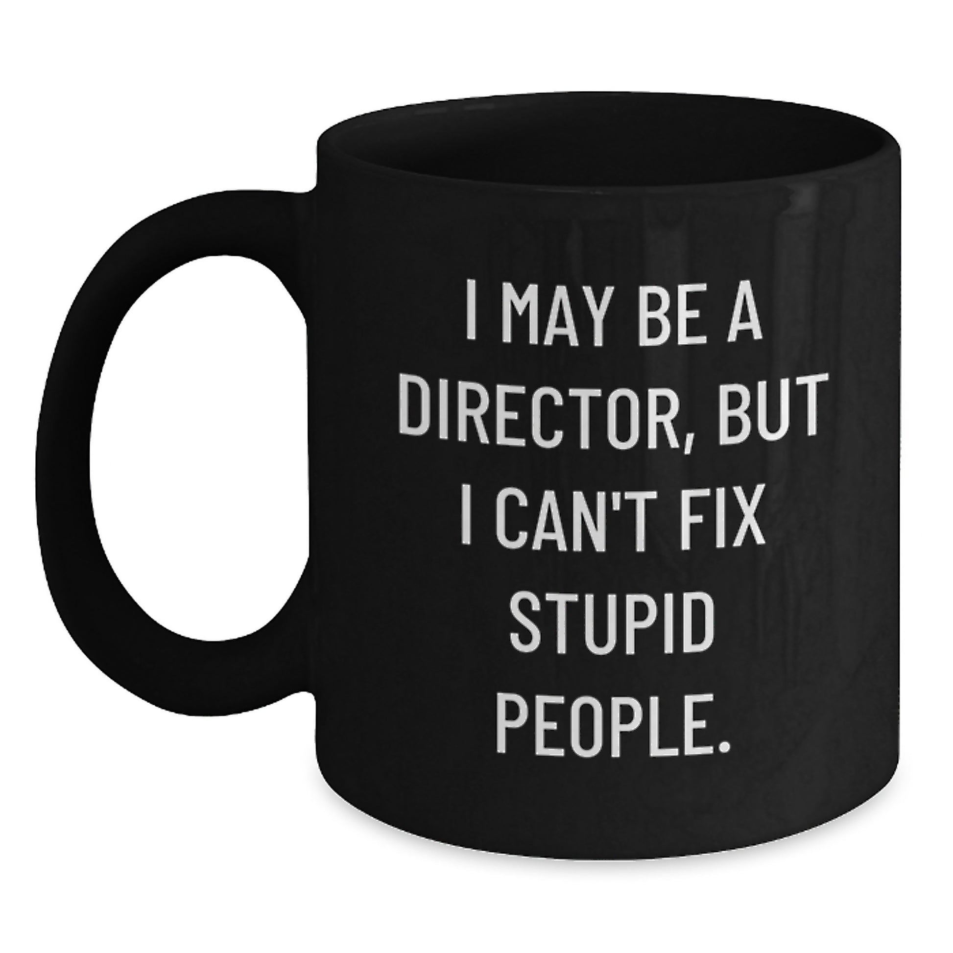 Birthday Gift for Her Director Black Coffee Mug Present - Main