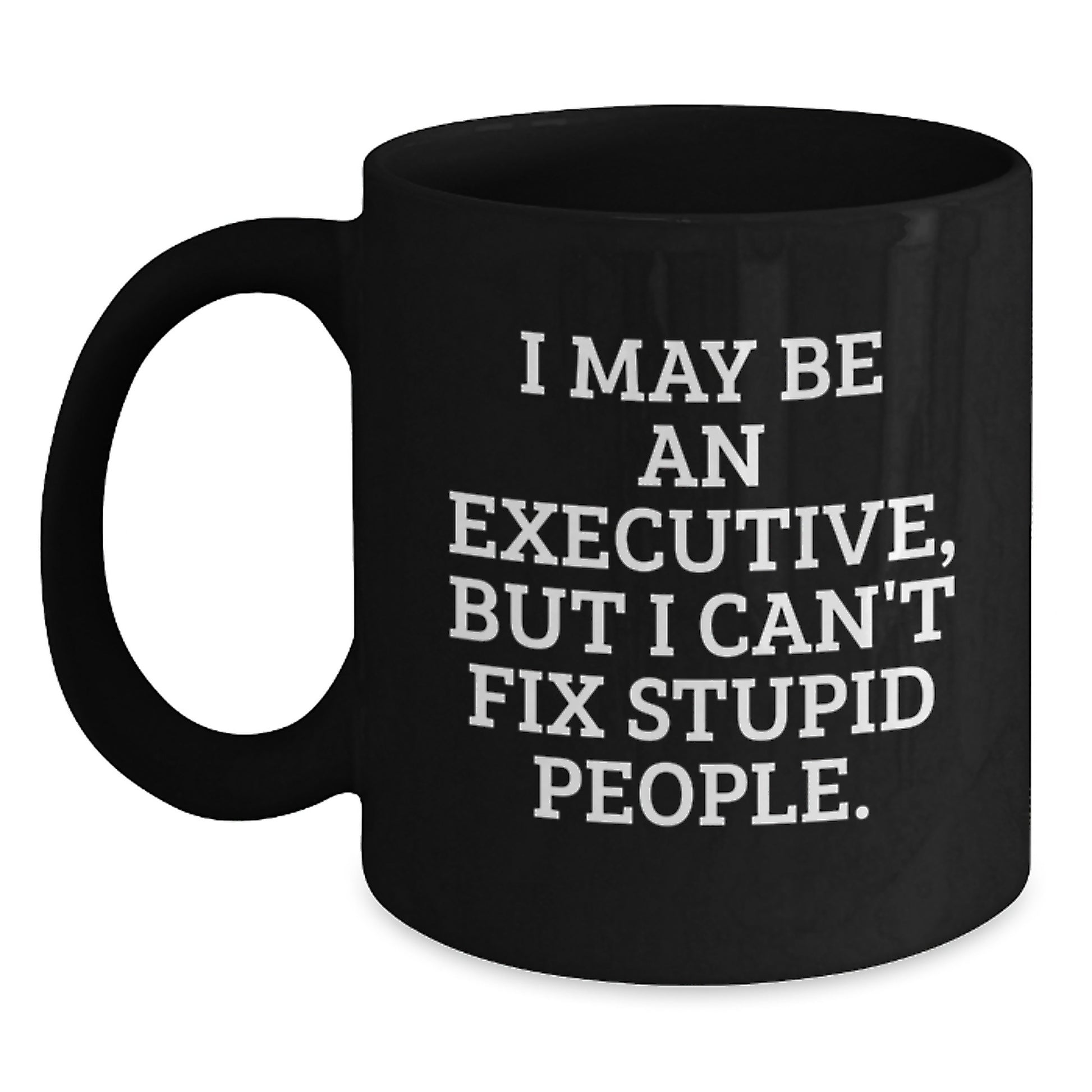 Funny Executive Gifts for Him - Executive Black Coffee Mug - Graduation Unique Gifts from Friends to Executive Men - Main
