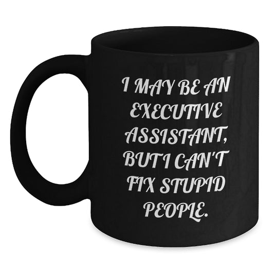 Executive Assistant Keepsake Black Coffee Mug for Him Birthday Gift - Main