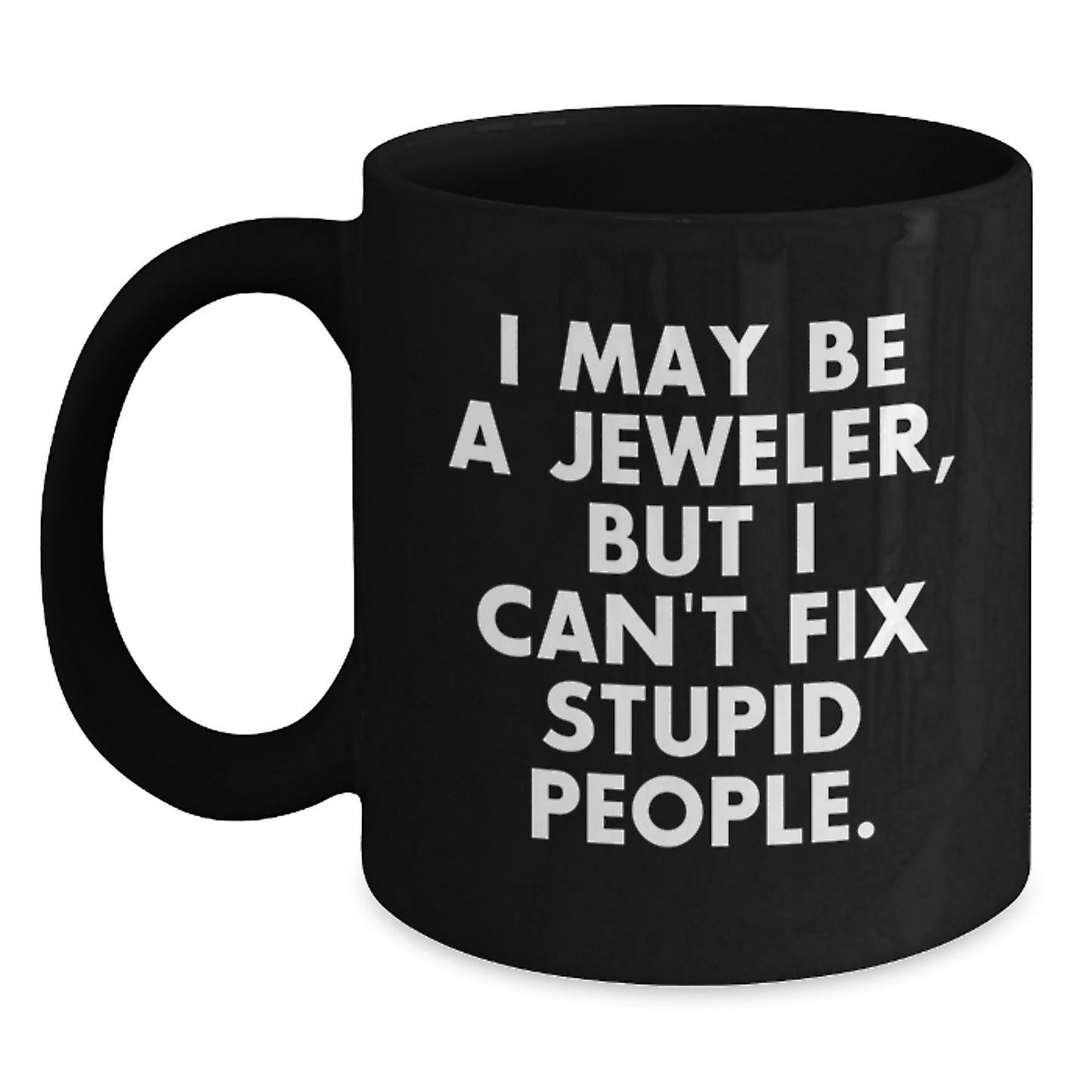 Jeweler Keepsake Black Coffee Mug for Him Surprise Birthday Gift - Main