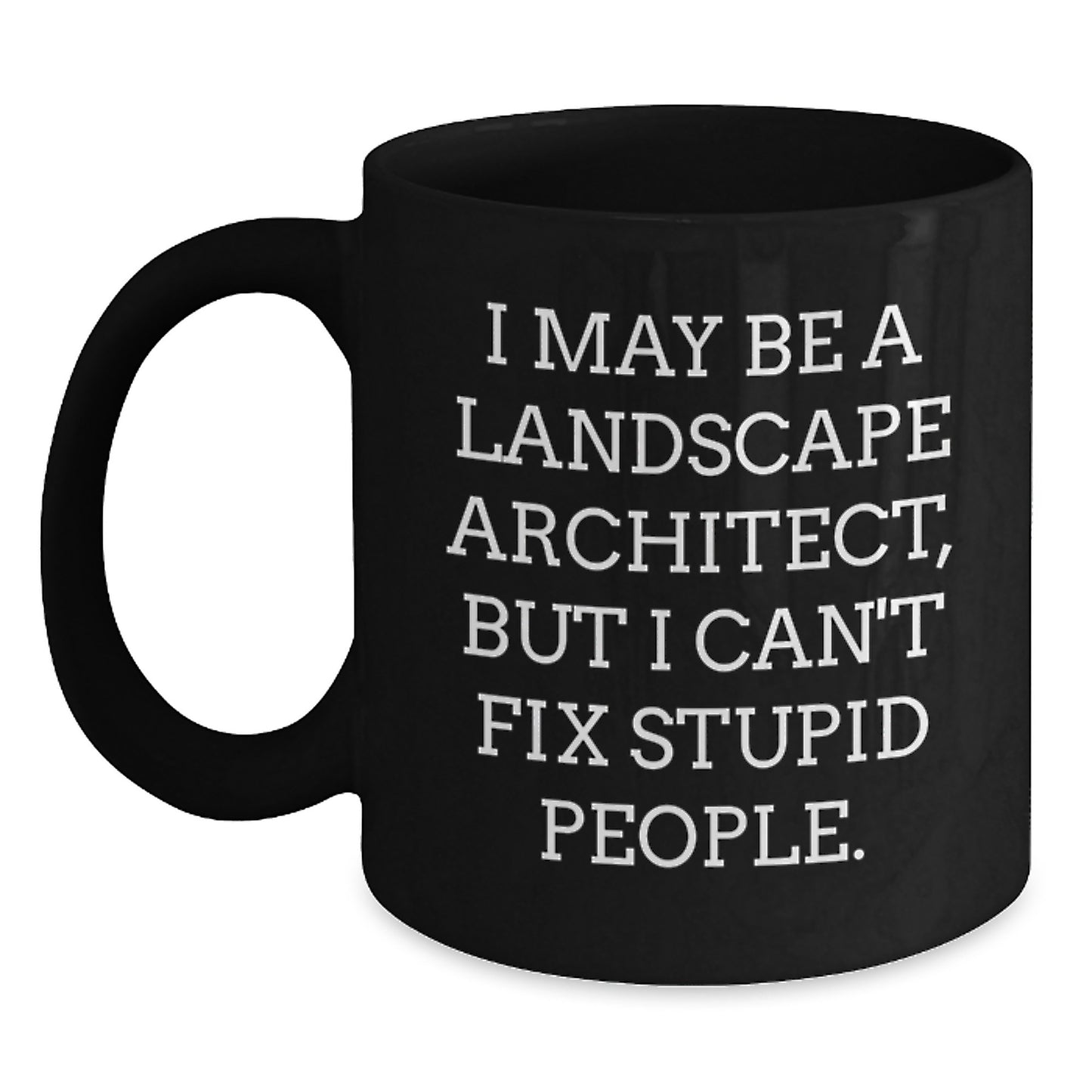 Birthday Gift Landscape Architect Black Mug for Her – Present - Main