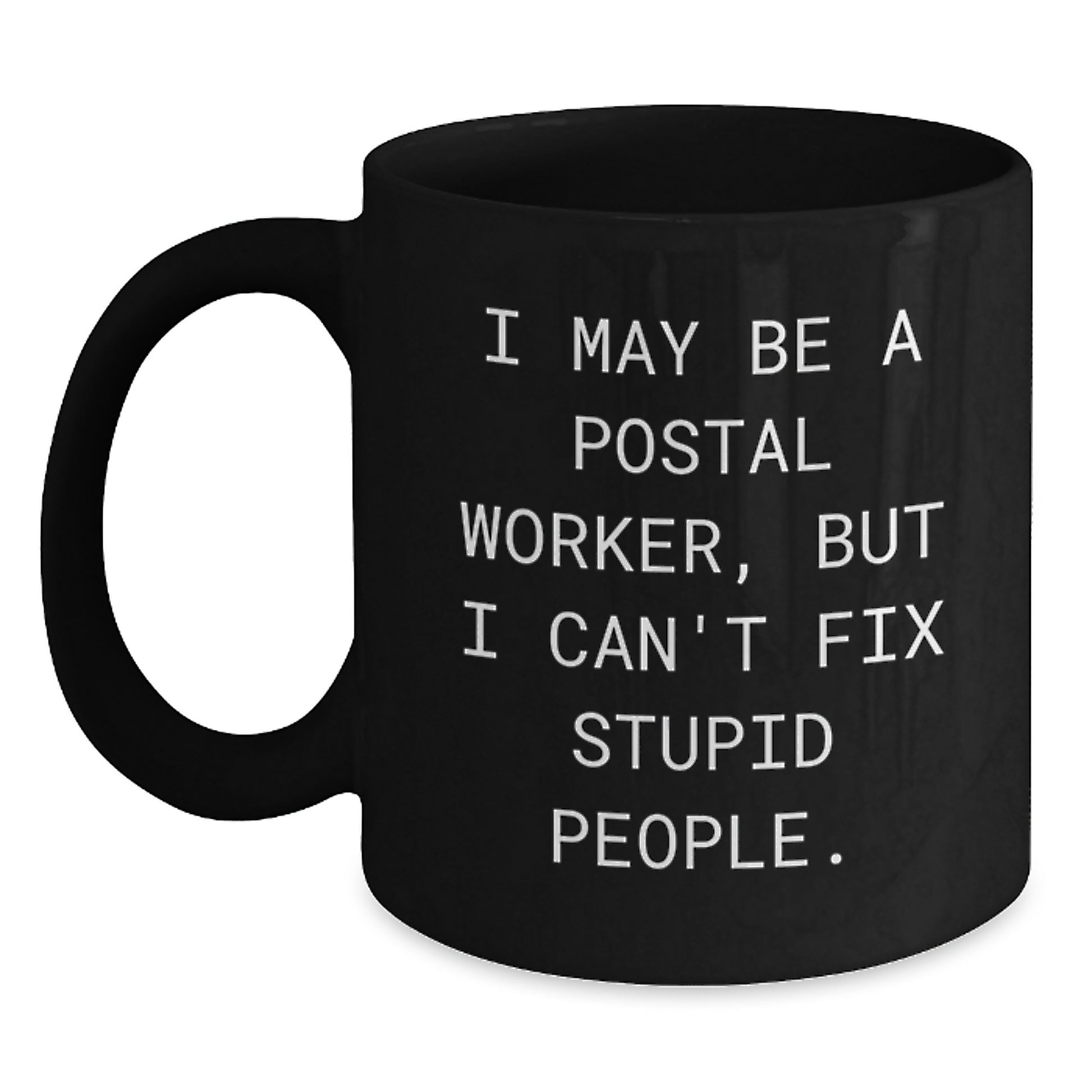 Postal Worker Keepsake Premium Black Coffee Mug for Him Graduation Gift - Main