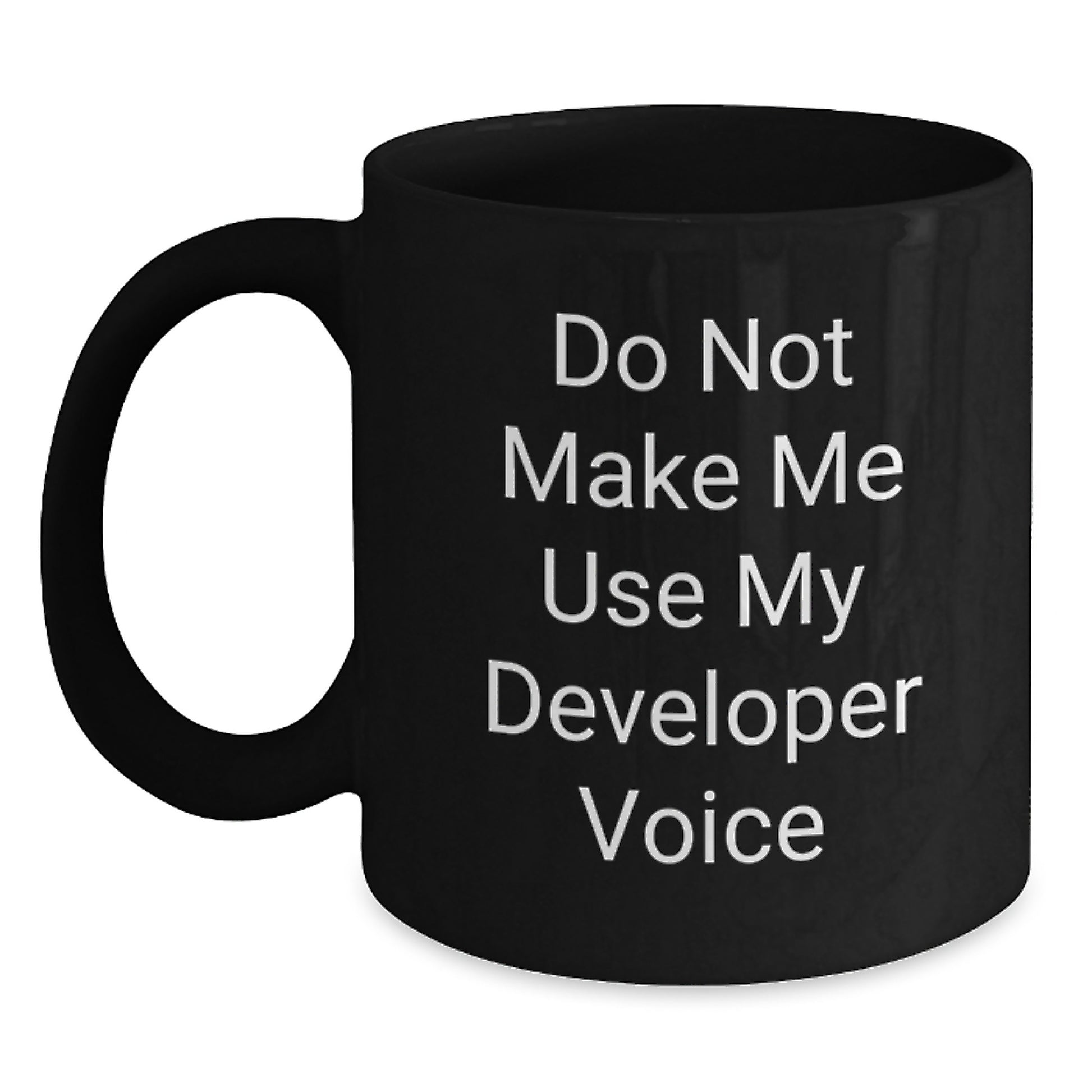 Developer Keepsake Black Coffee Mug for Him 11oz Birthday Gift - Main