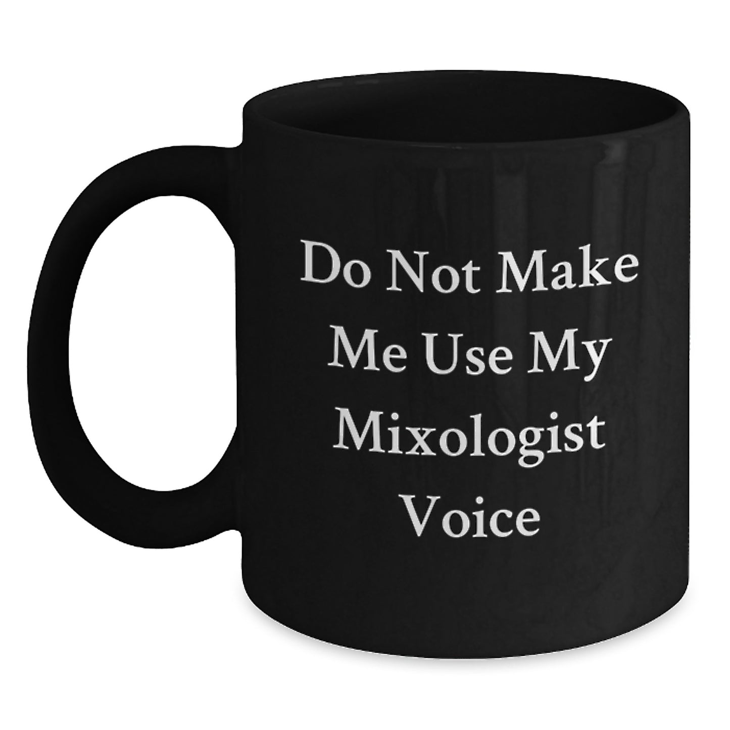 Birthday Gift Mixologist Black Coffee Mug 11oz Present for Her - Main