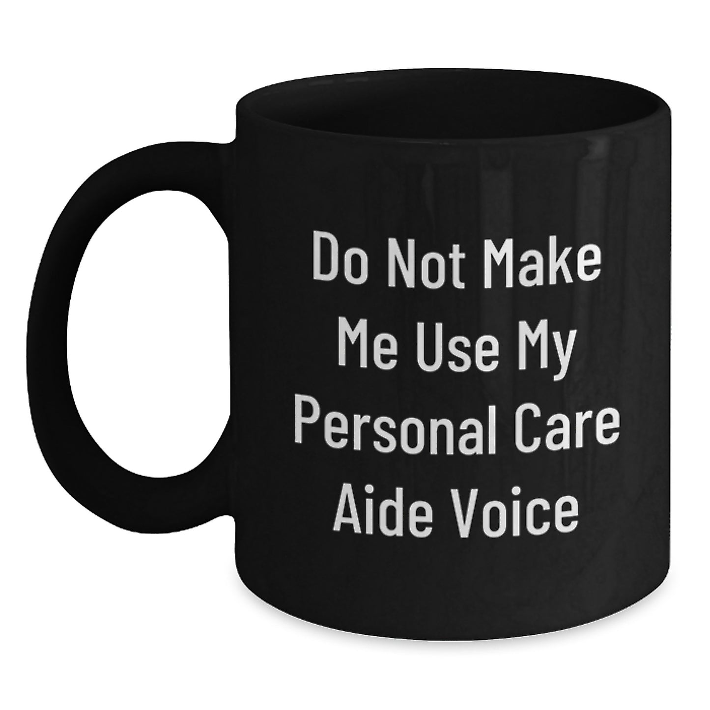 Personal Care Aide Keepsake Black Coffee Mug for Him Graduation Gift - Main