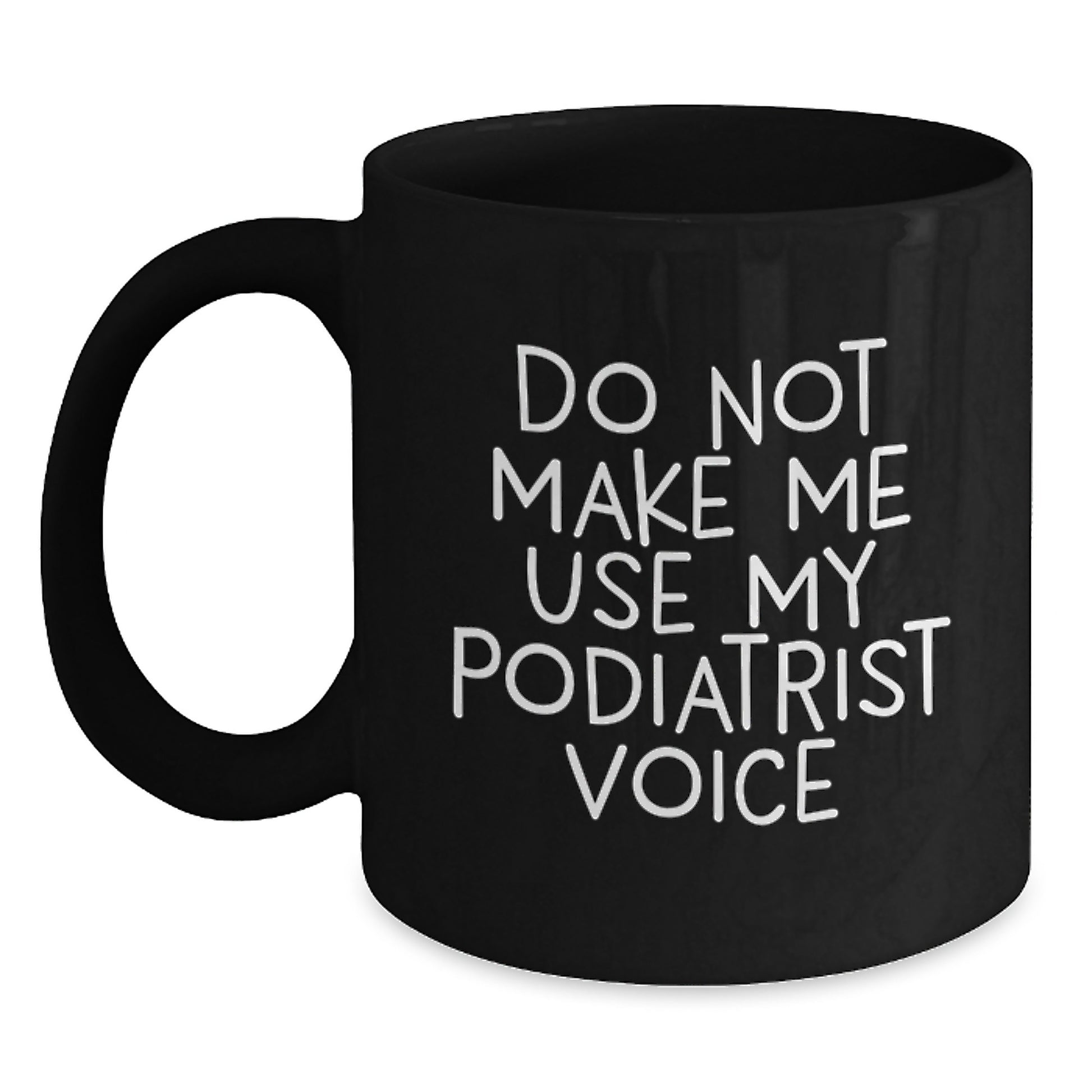 Birthday Gift Podiatrist Black Coffee Mug 11oz for Her Present - Main