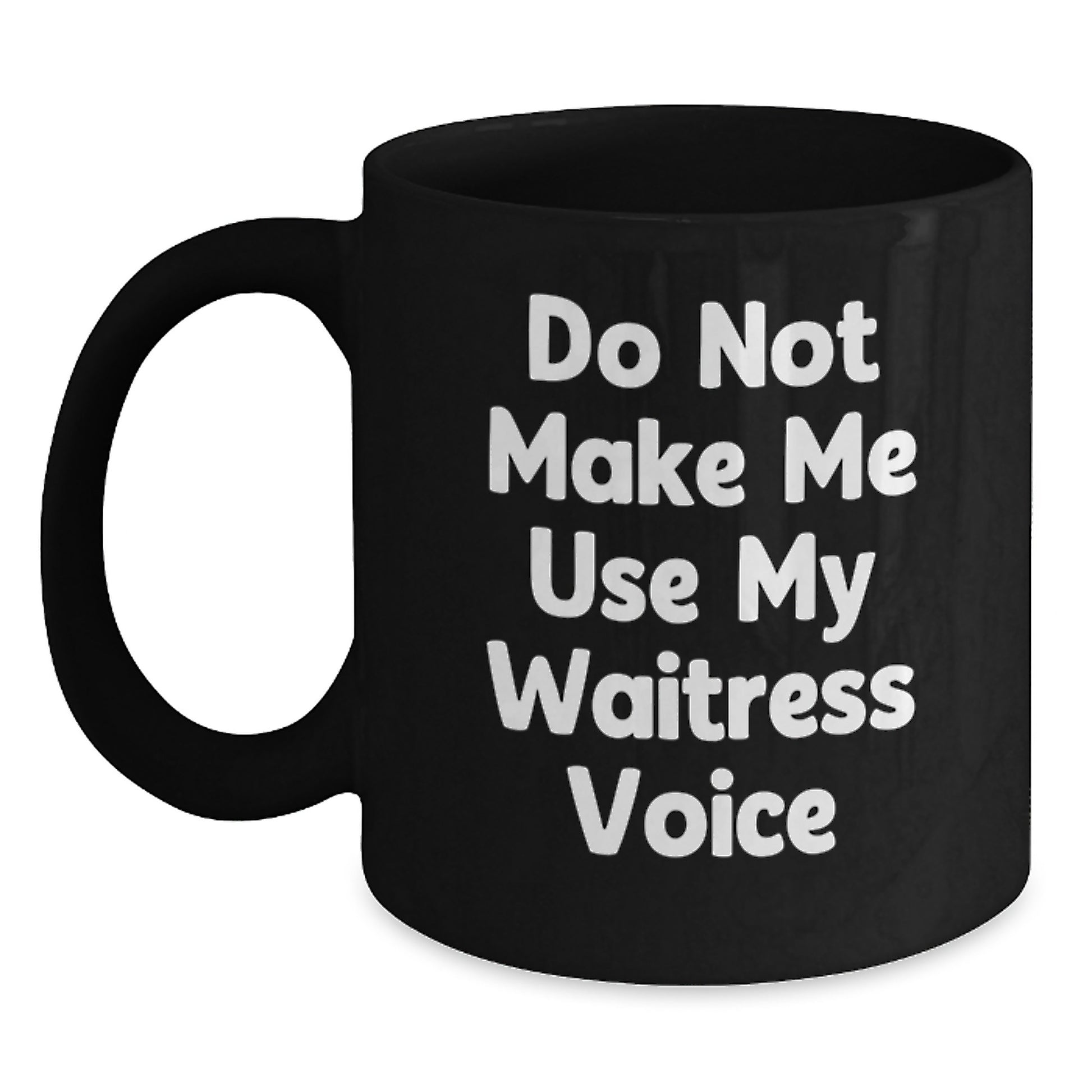 Waitress Keepsake Black Coffee Mug 11oz for Him Birthday Gift - Main