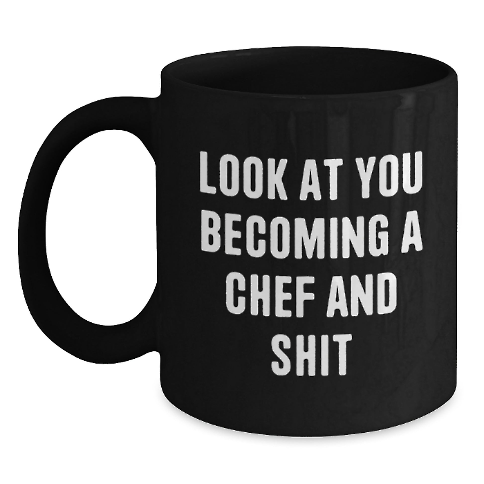 Chef Keepsake Black Coffee Mug 11oz Microwave Safe for Him Birthday Gift - Main